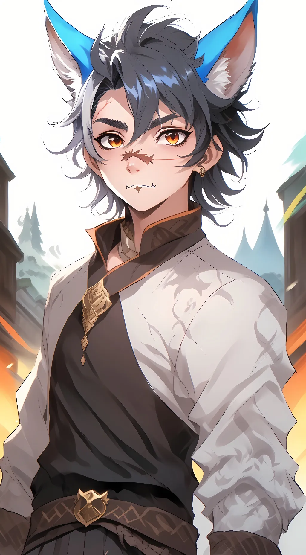 ai character: fang midnight background