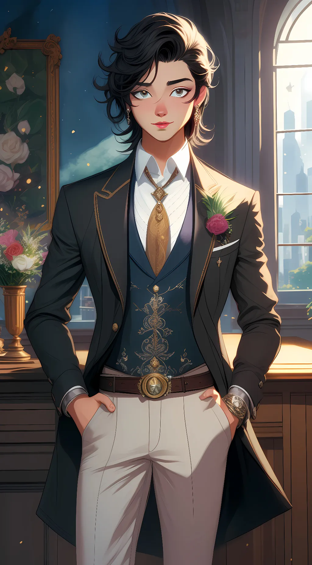 ai character: king luke background