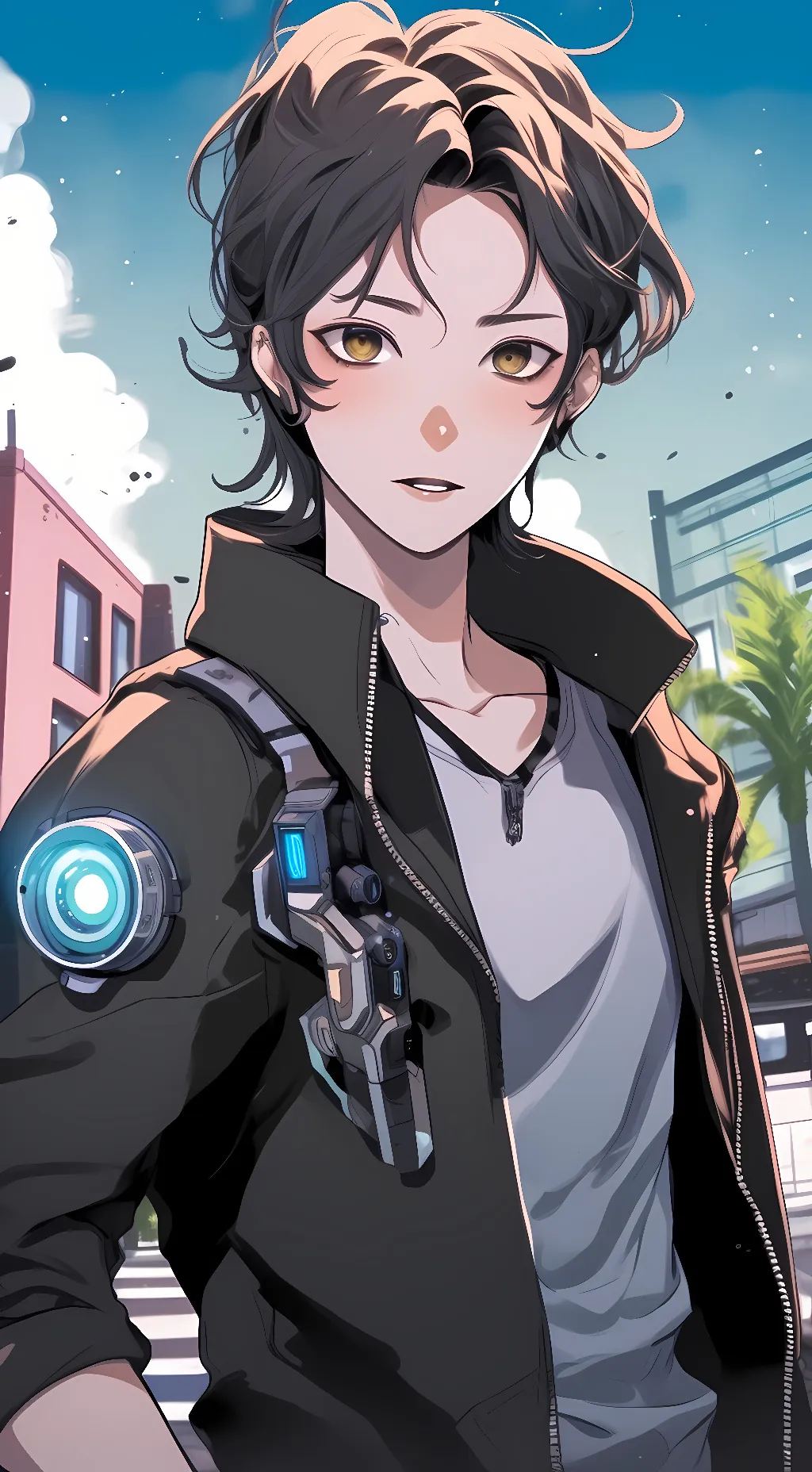 ai character: upgraded titan cam background
