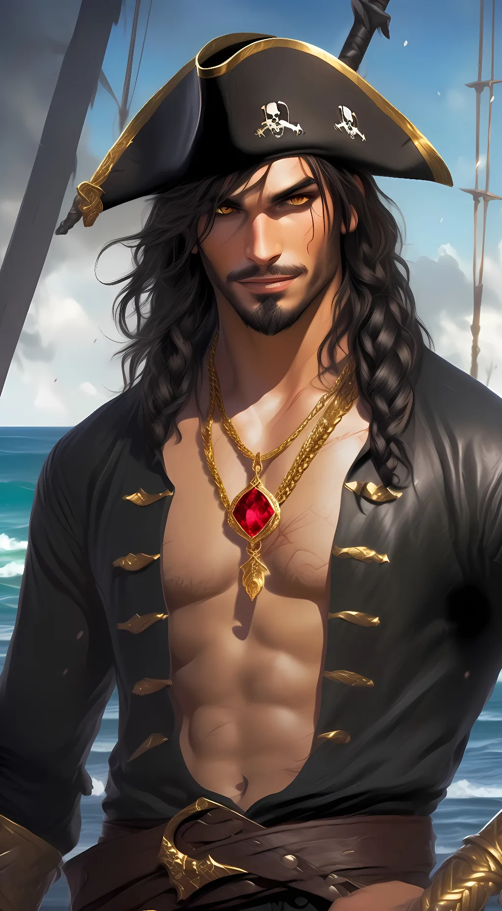 ai character: Captain Night background