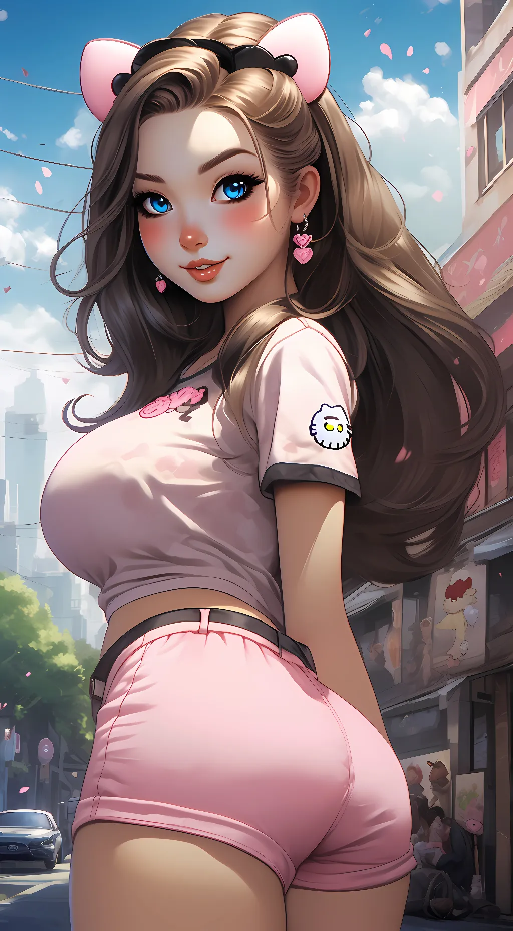 ai character: angle background