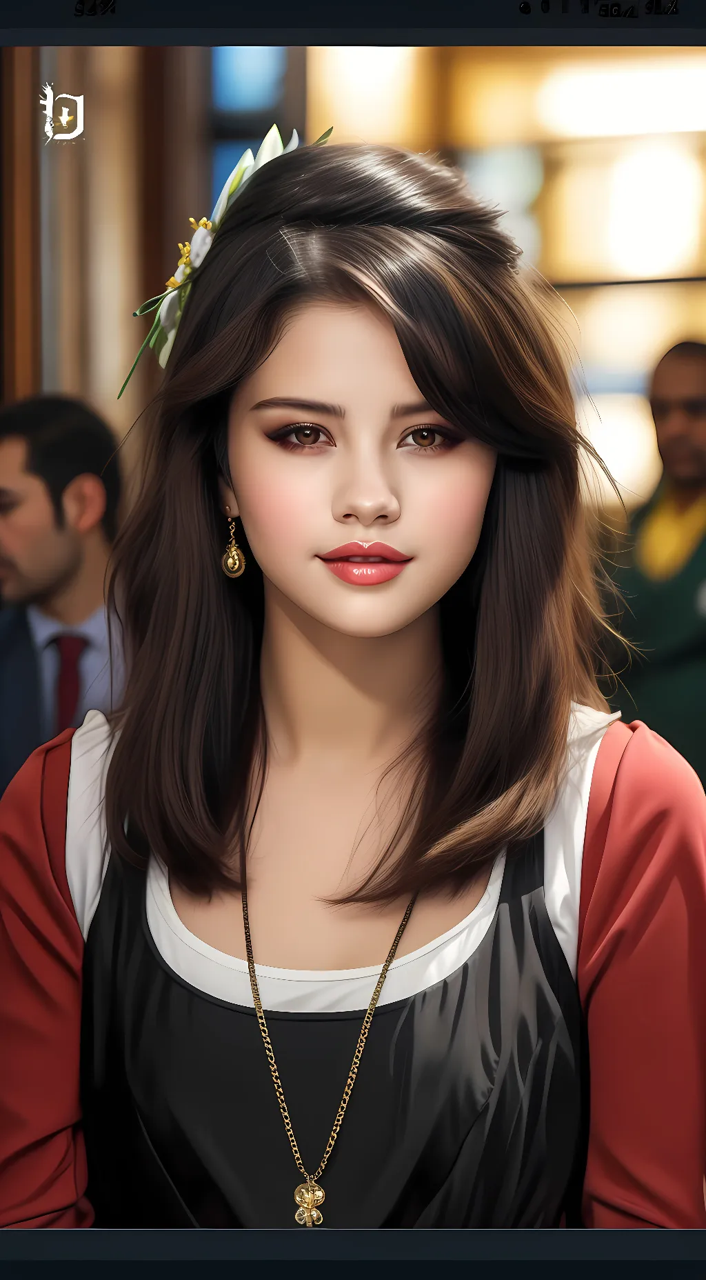 ai character: Selena  background