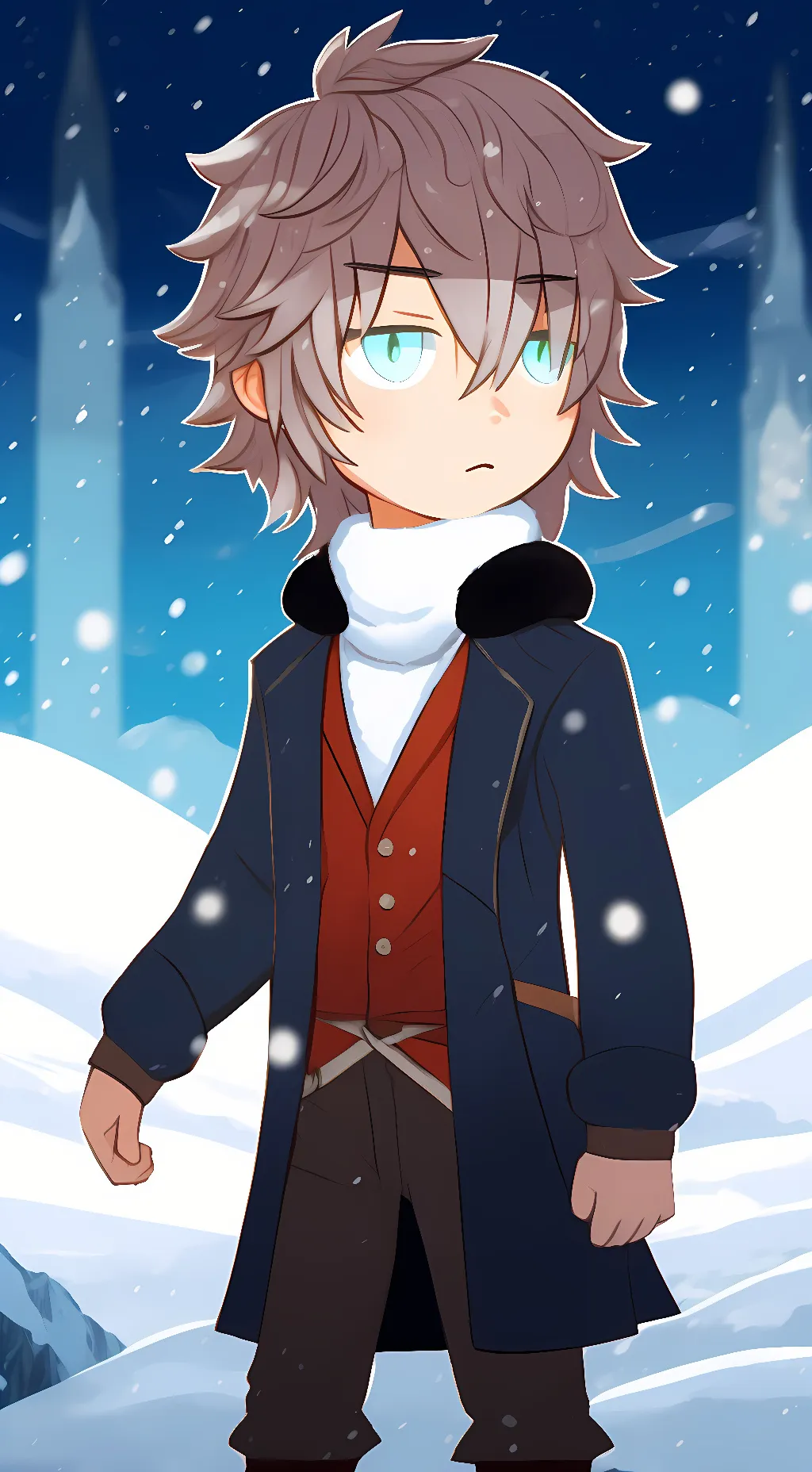 ai character: Colden background
