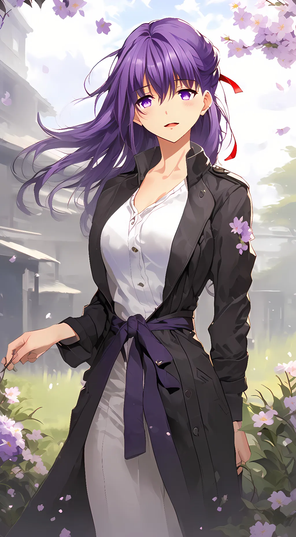 ai character: Sakura Matou background