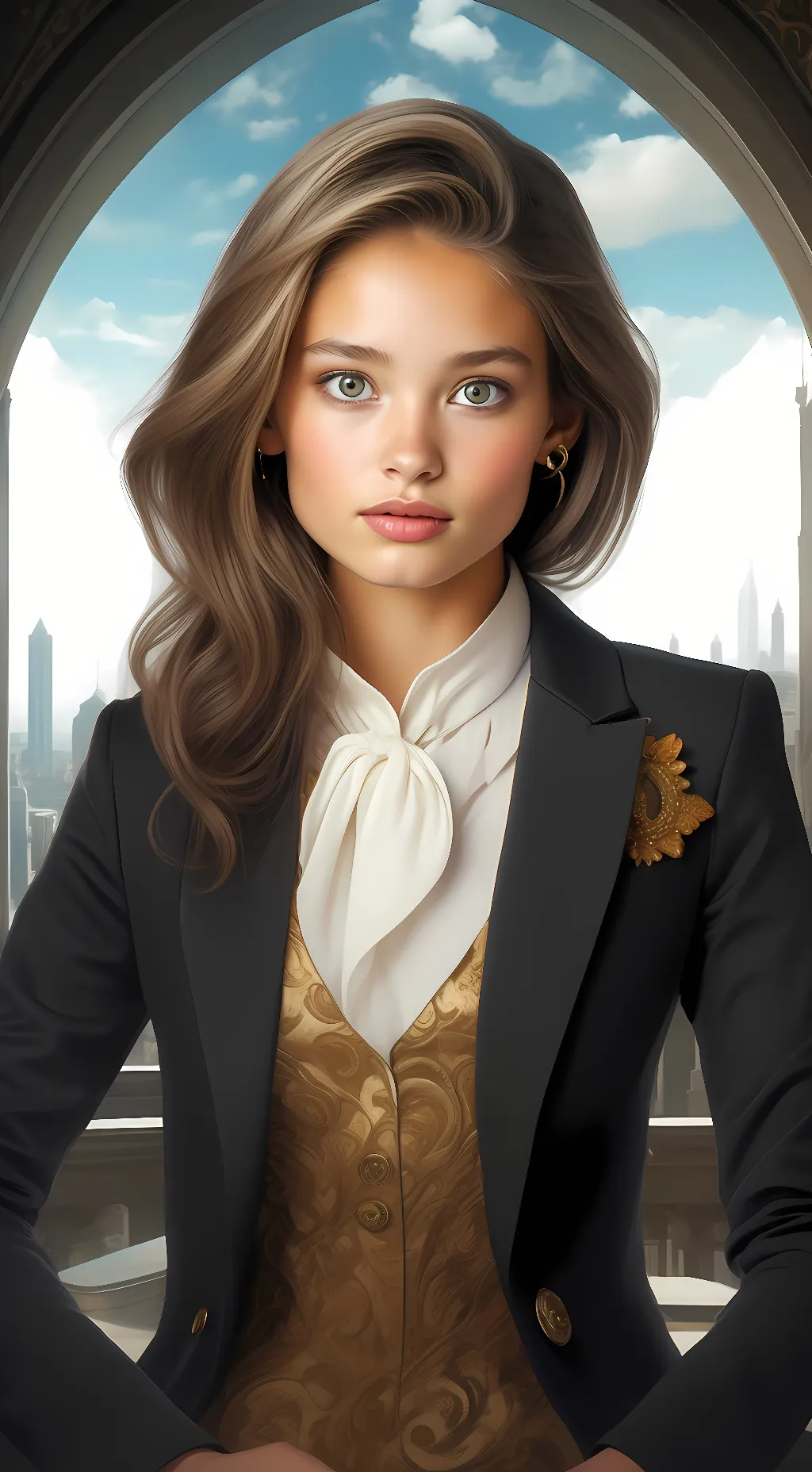 ai character: scarlet  background