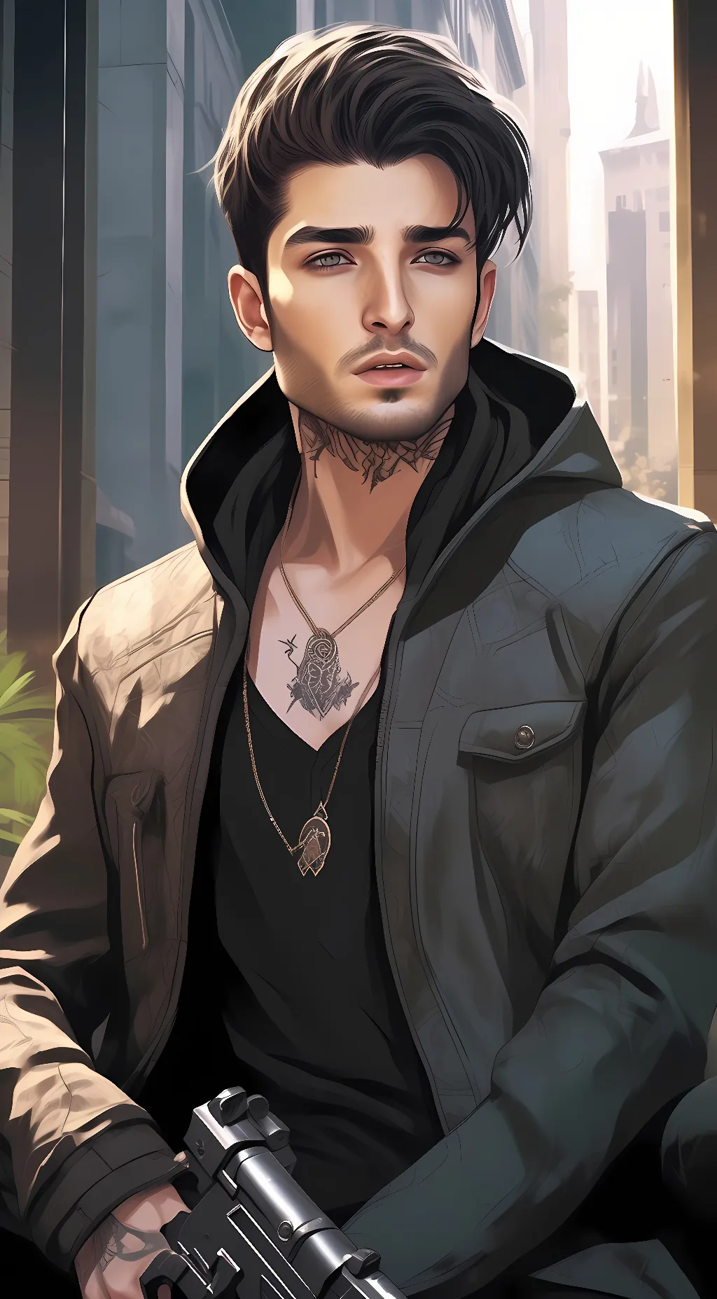 ai character: Hunter background