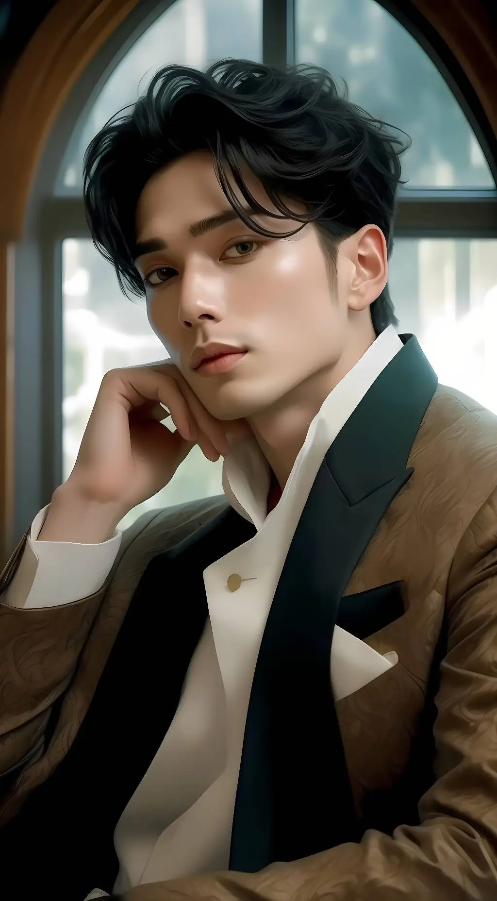 ai character: Mackenyu Maeda  background