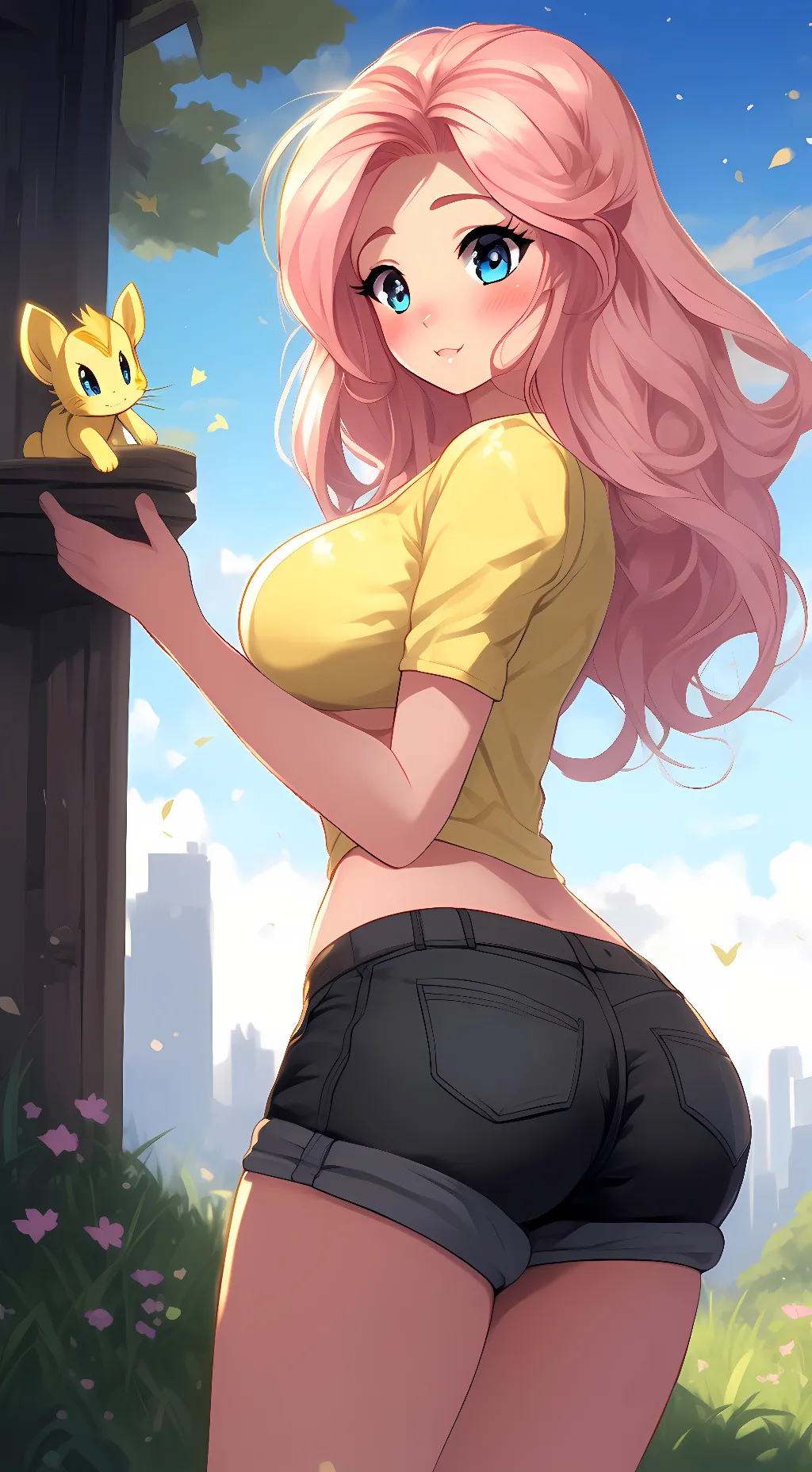 ai character: Fluttershy background