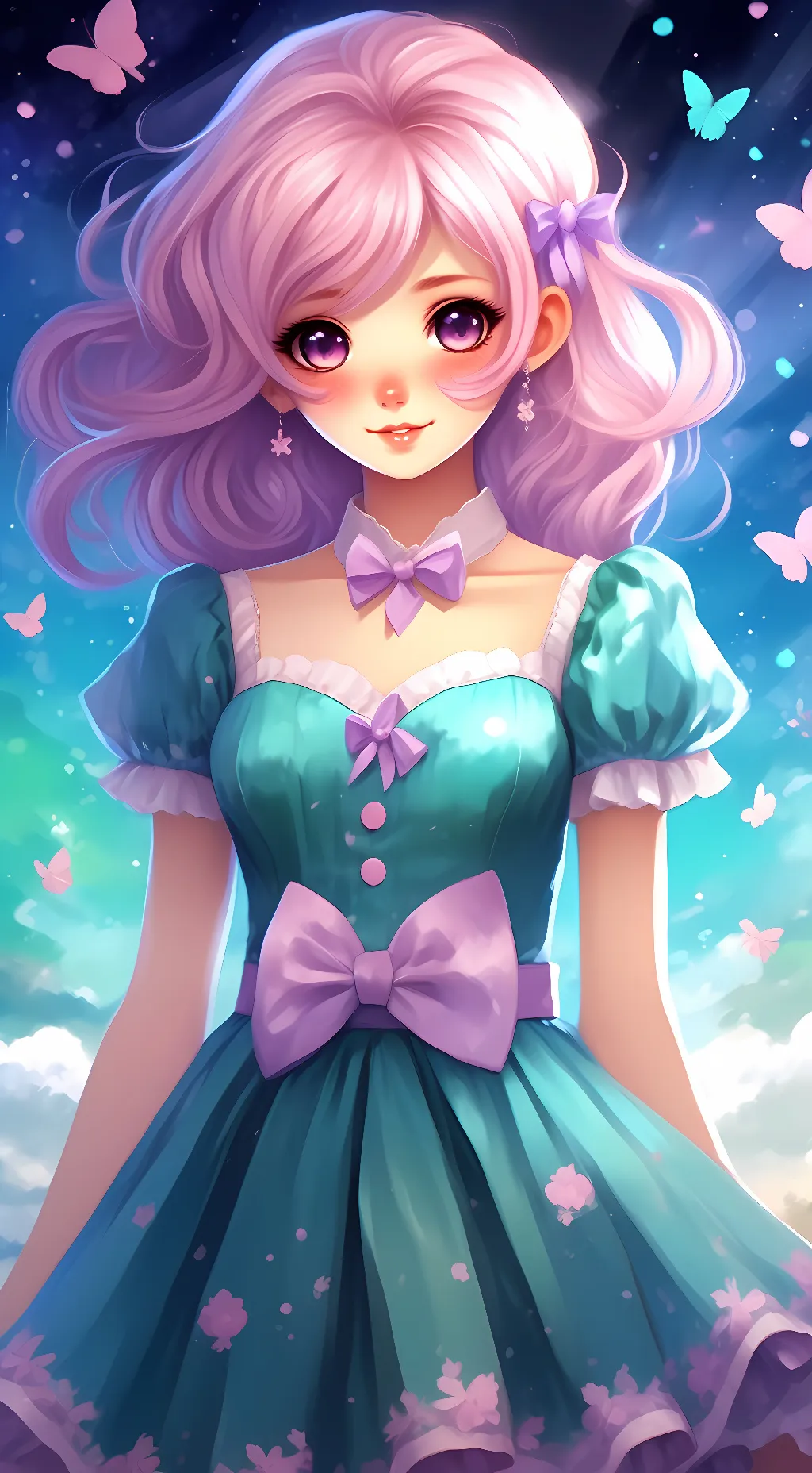 ai character: Moon background