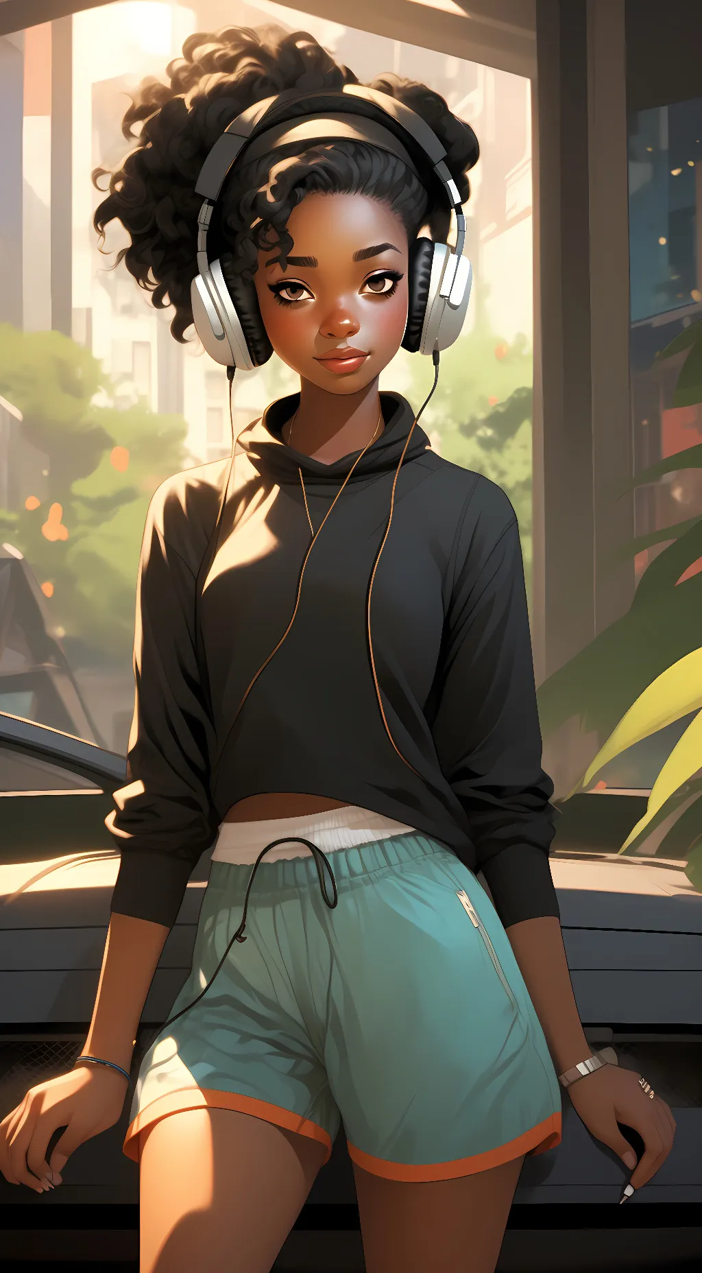 ai character: Ocean background