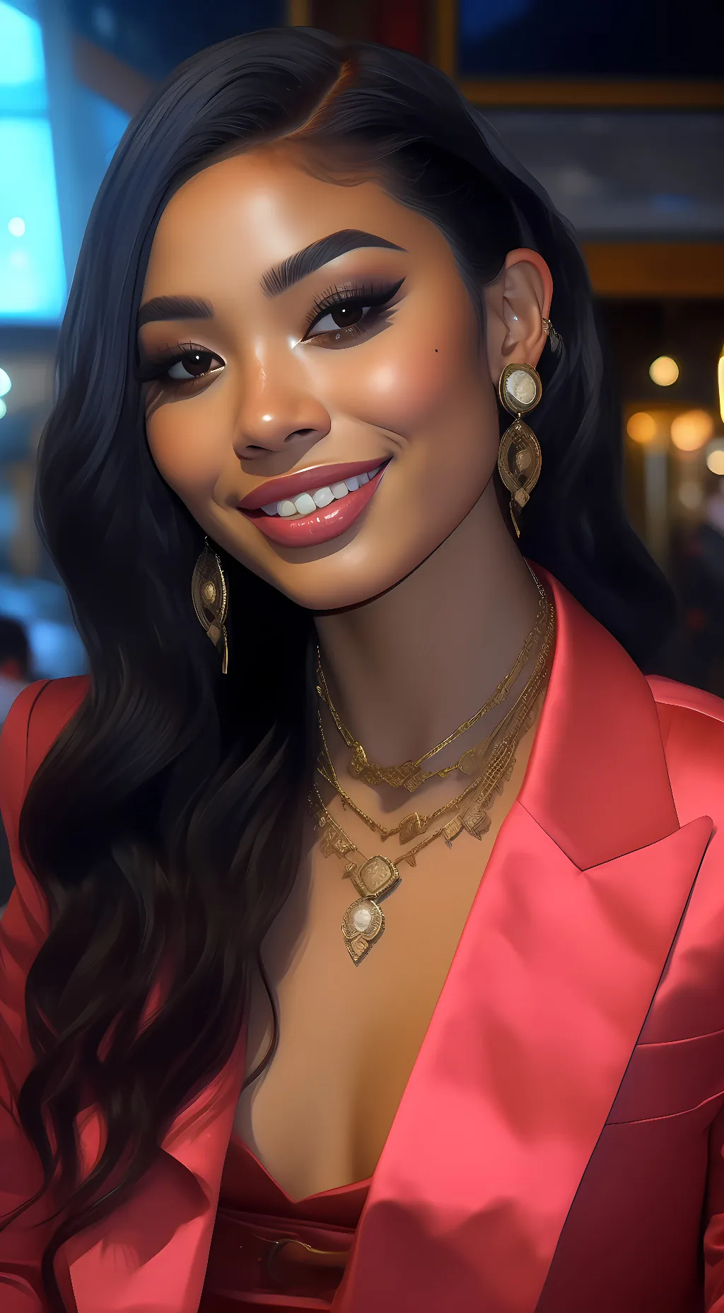 ai character: lay background