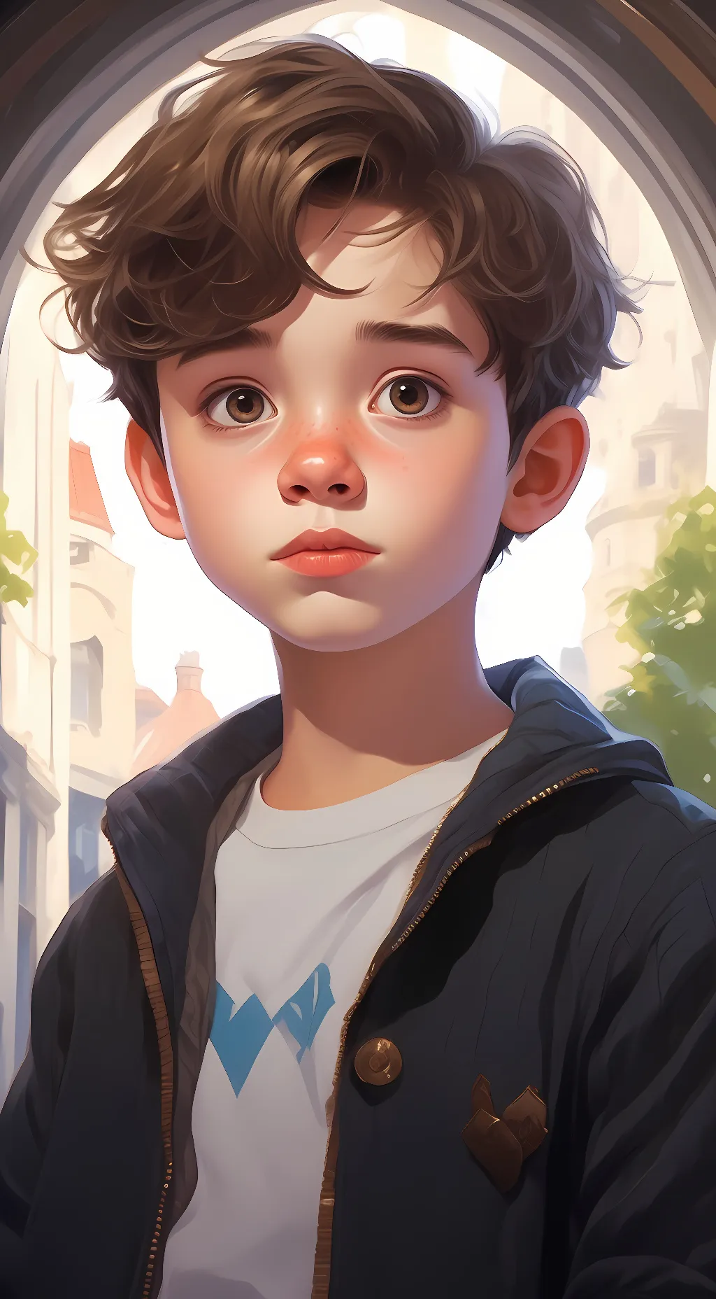ai character: random boy background