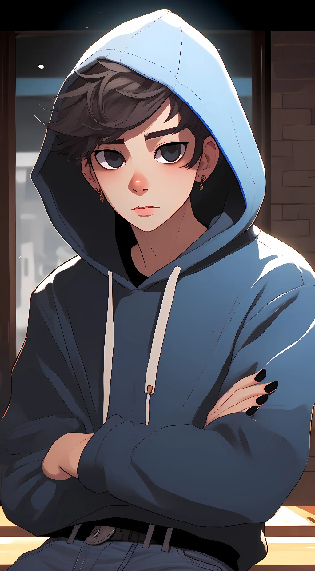 ai character: brae background