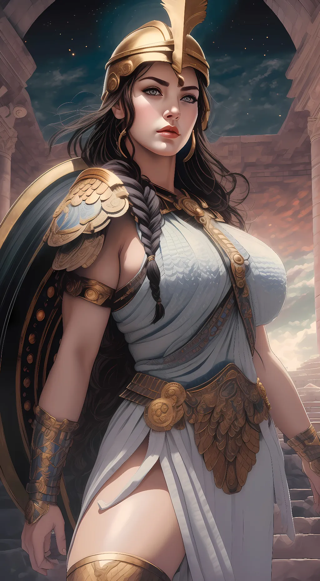 ai character: Athena background