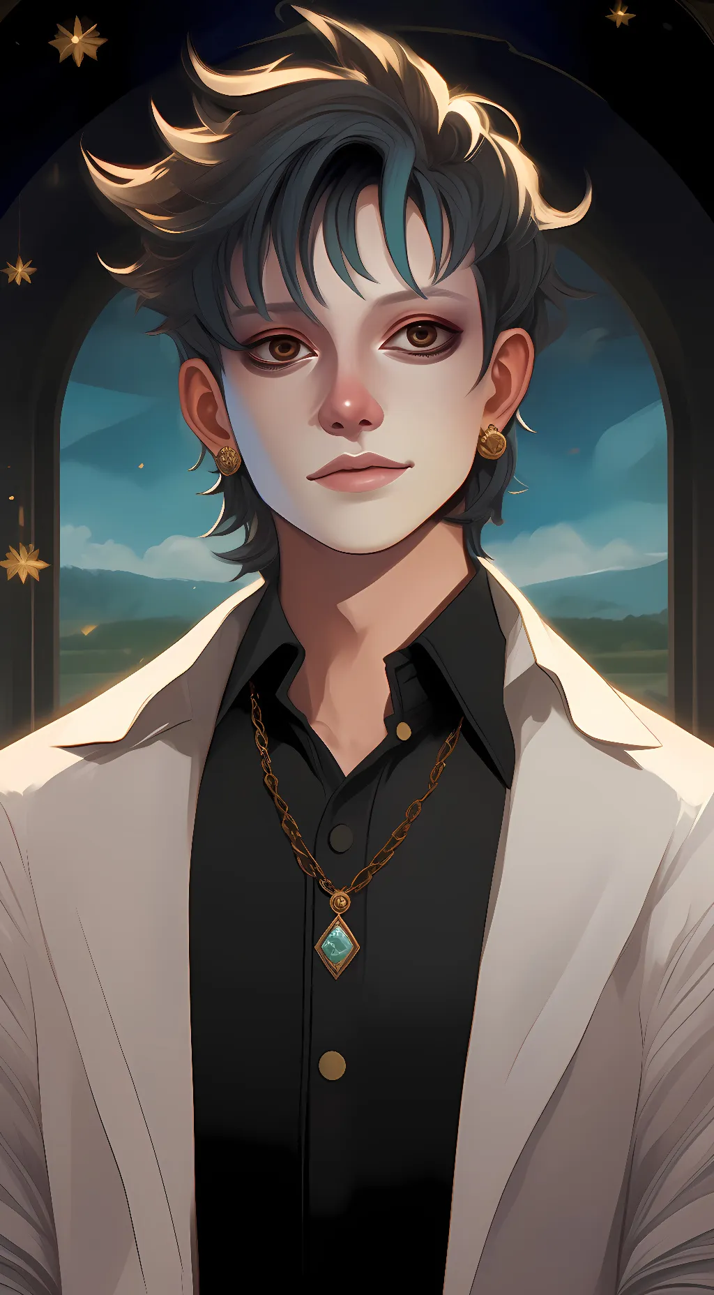 ai character: Sallyface background