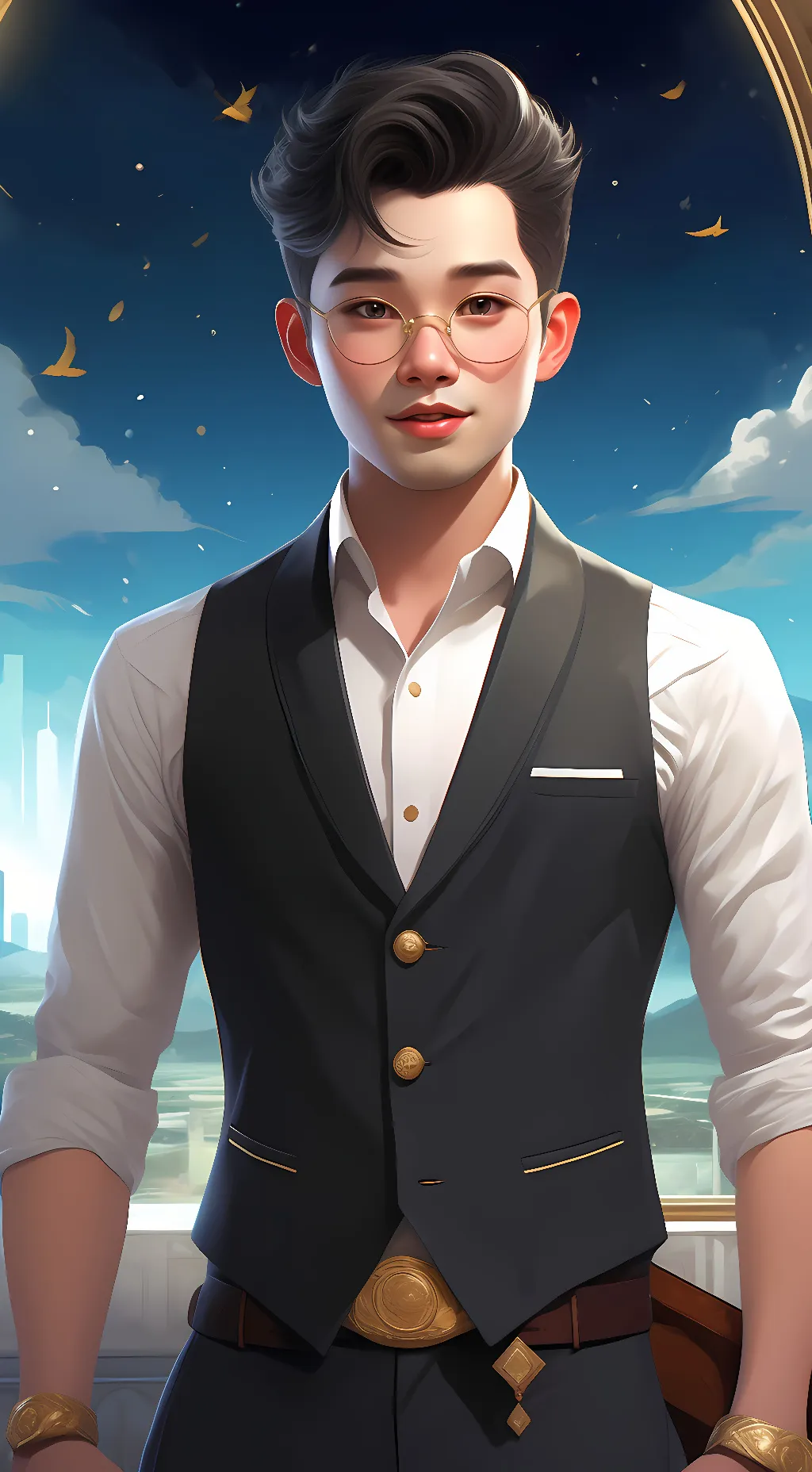 ai character: Evan Grant background