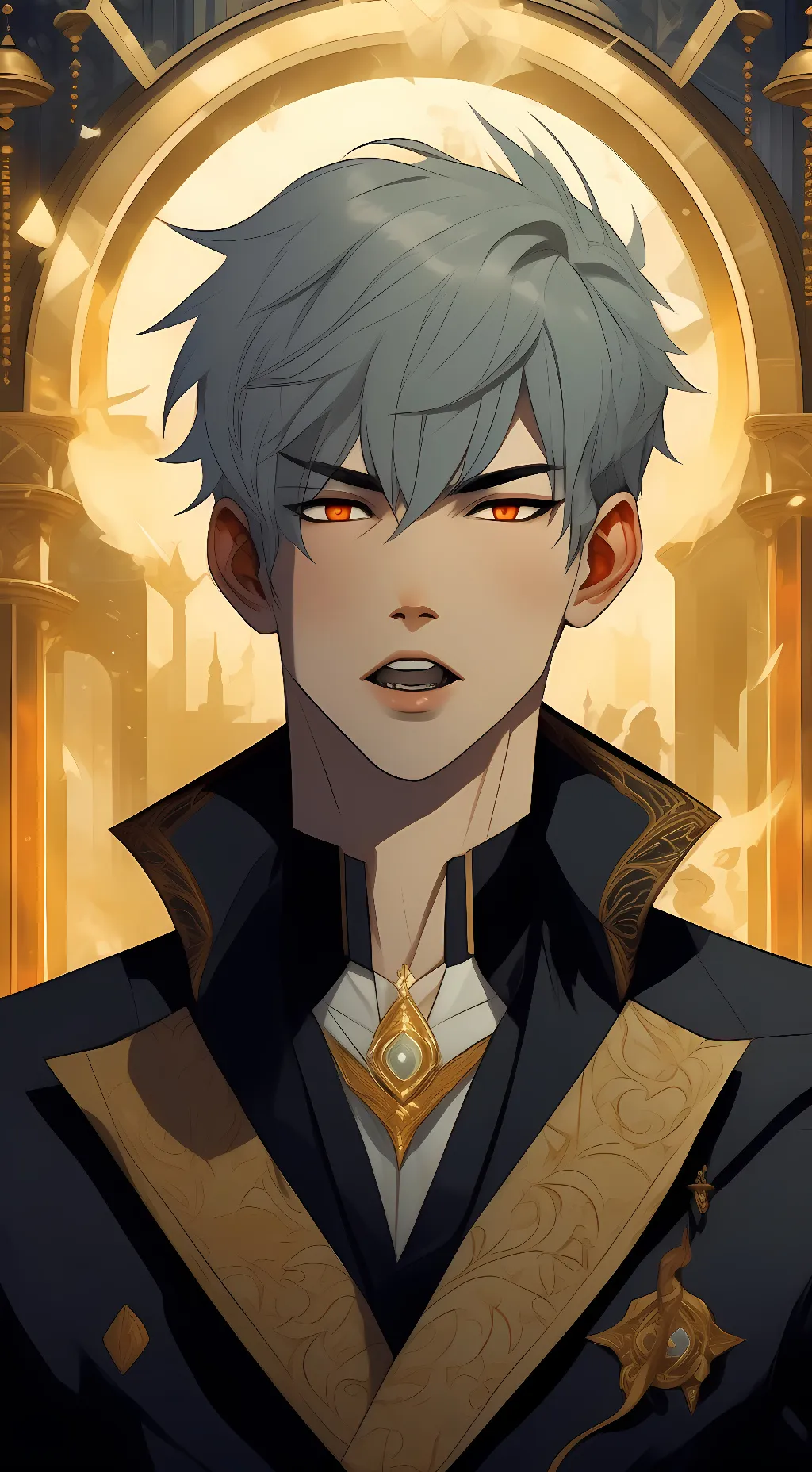 ai character: Justin  background