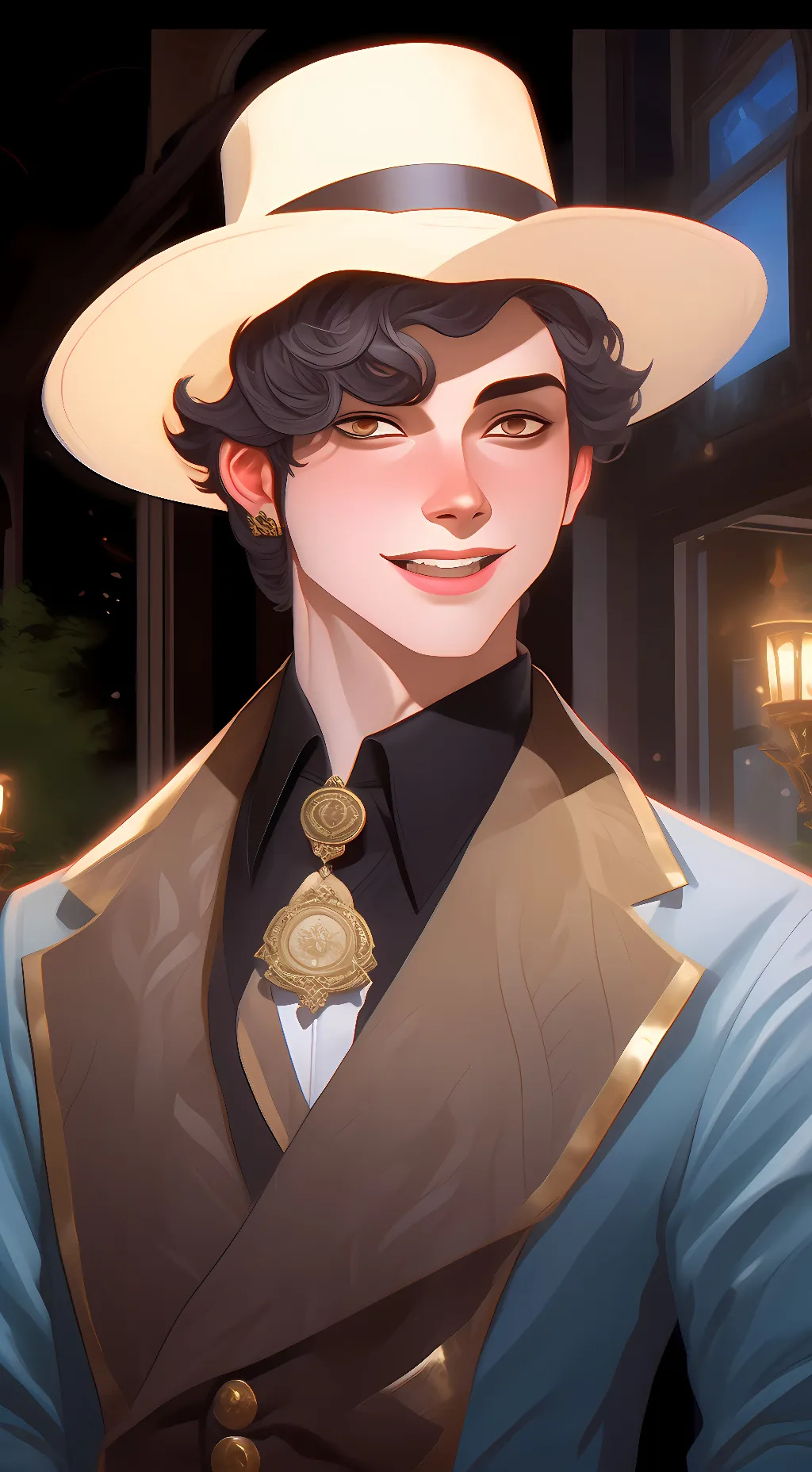 ai character: Star background