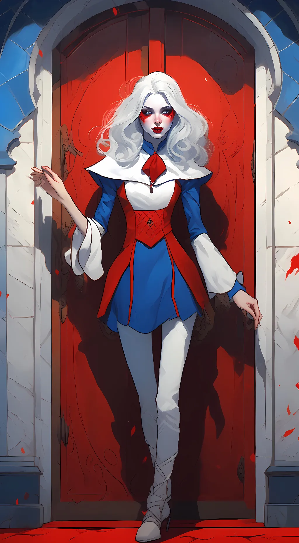 ai character: pomni x jax ship background