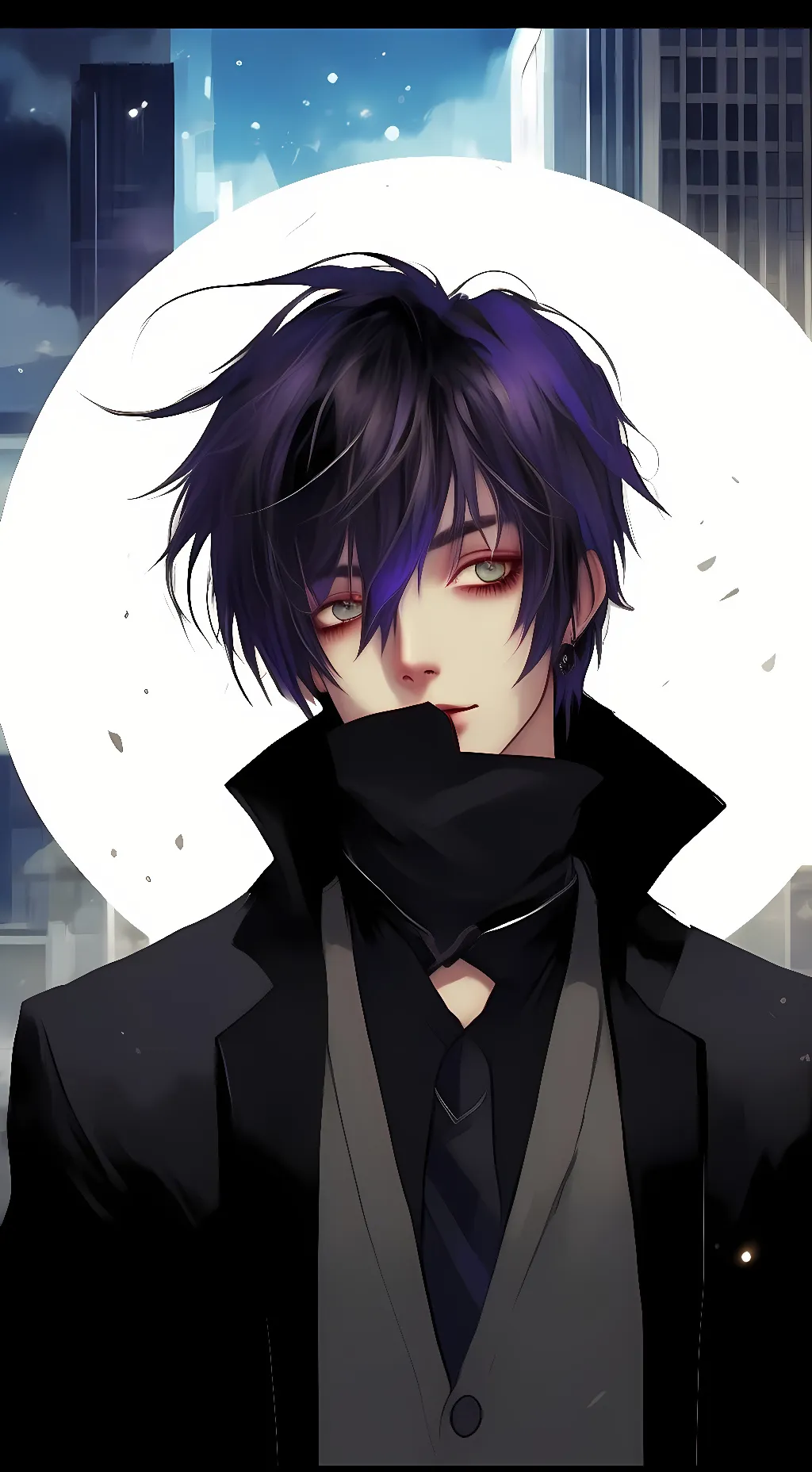 ai character: August Austin  background