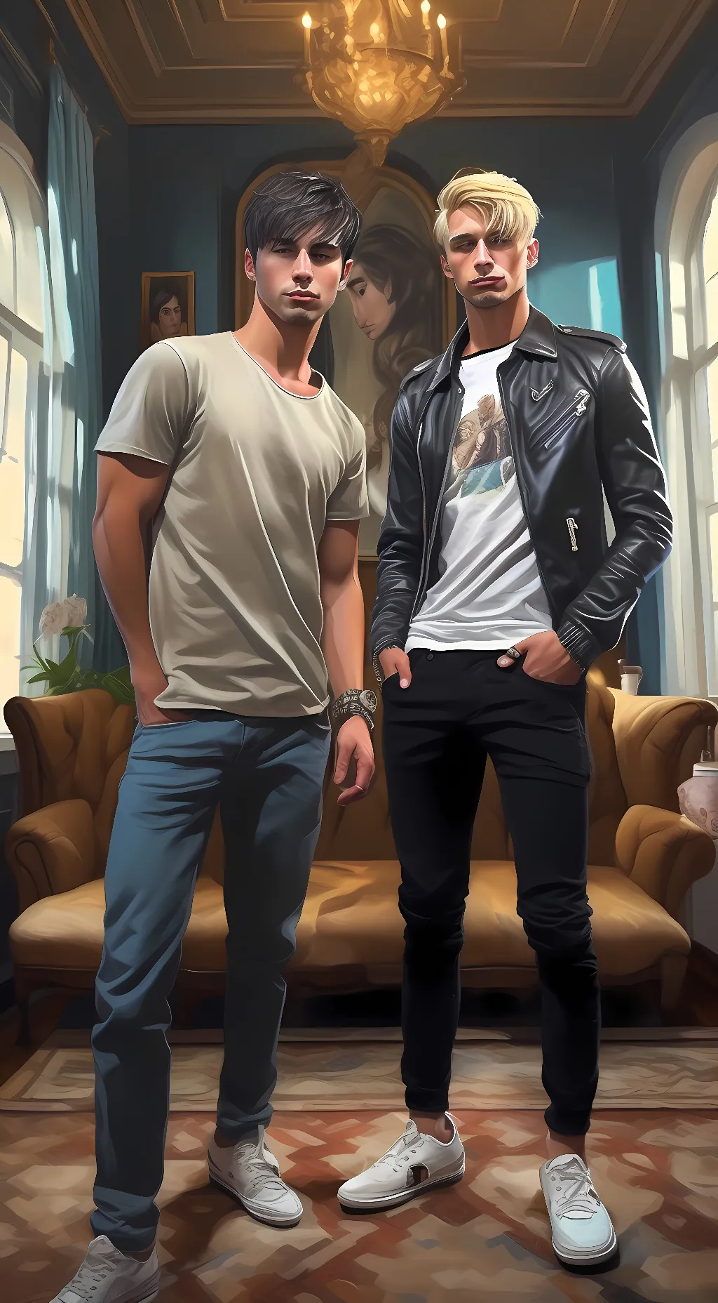 ai character: San and colby background