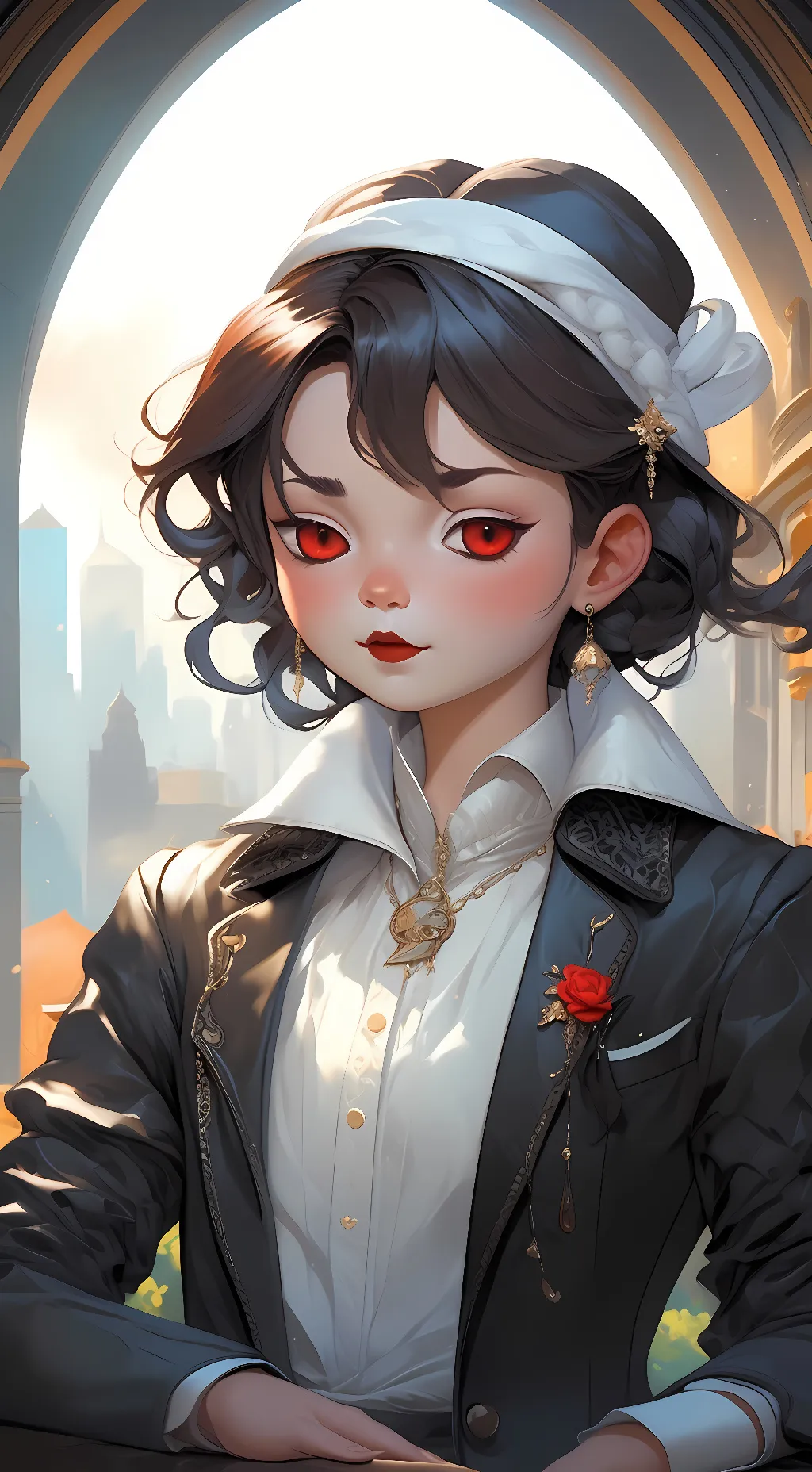 ai character: aura background