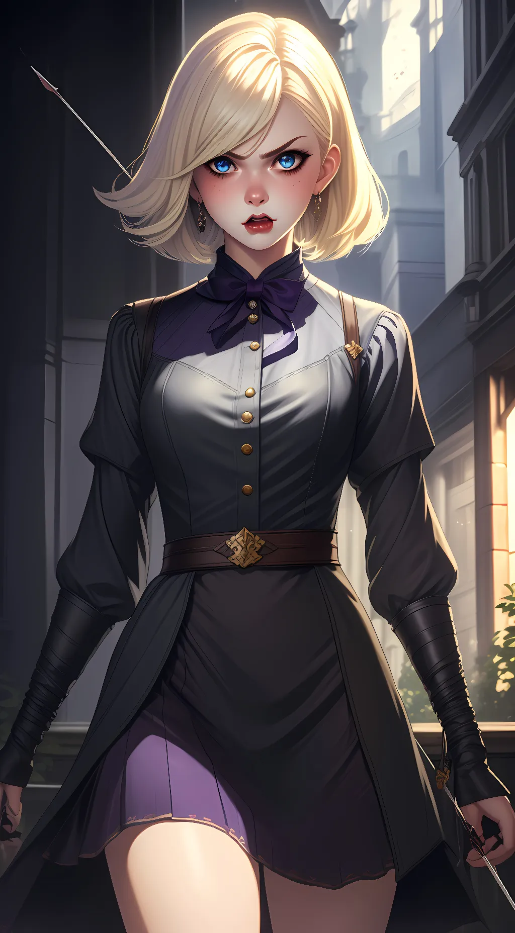 ai character: Scarlet Power background