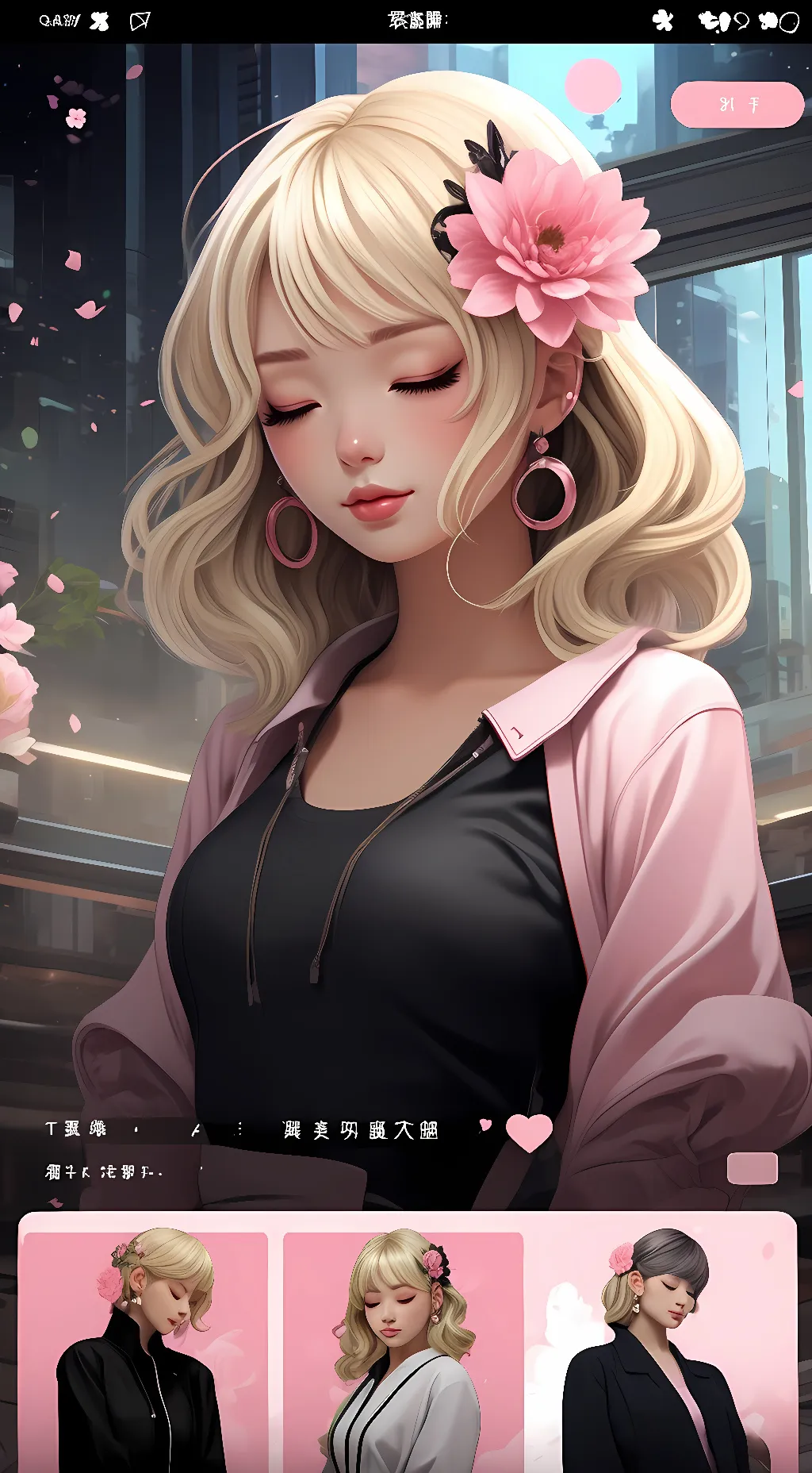 ai character: Yui background