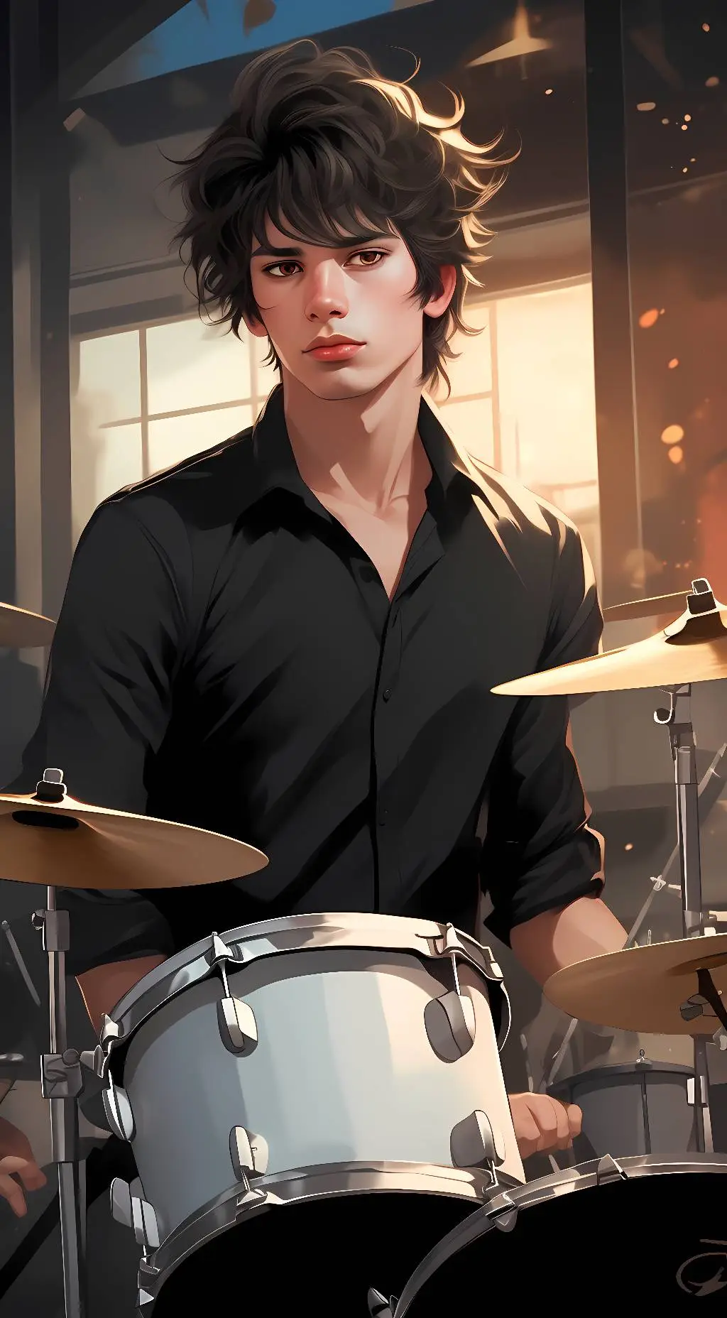 ai character: Rodrick Heffley  background