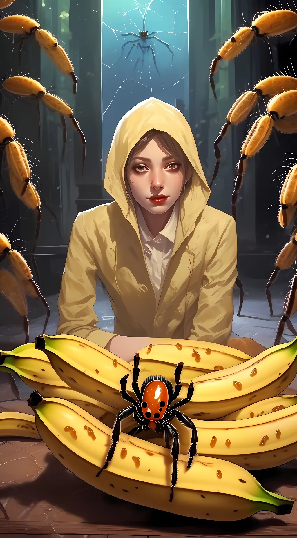 ai character: honey background