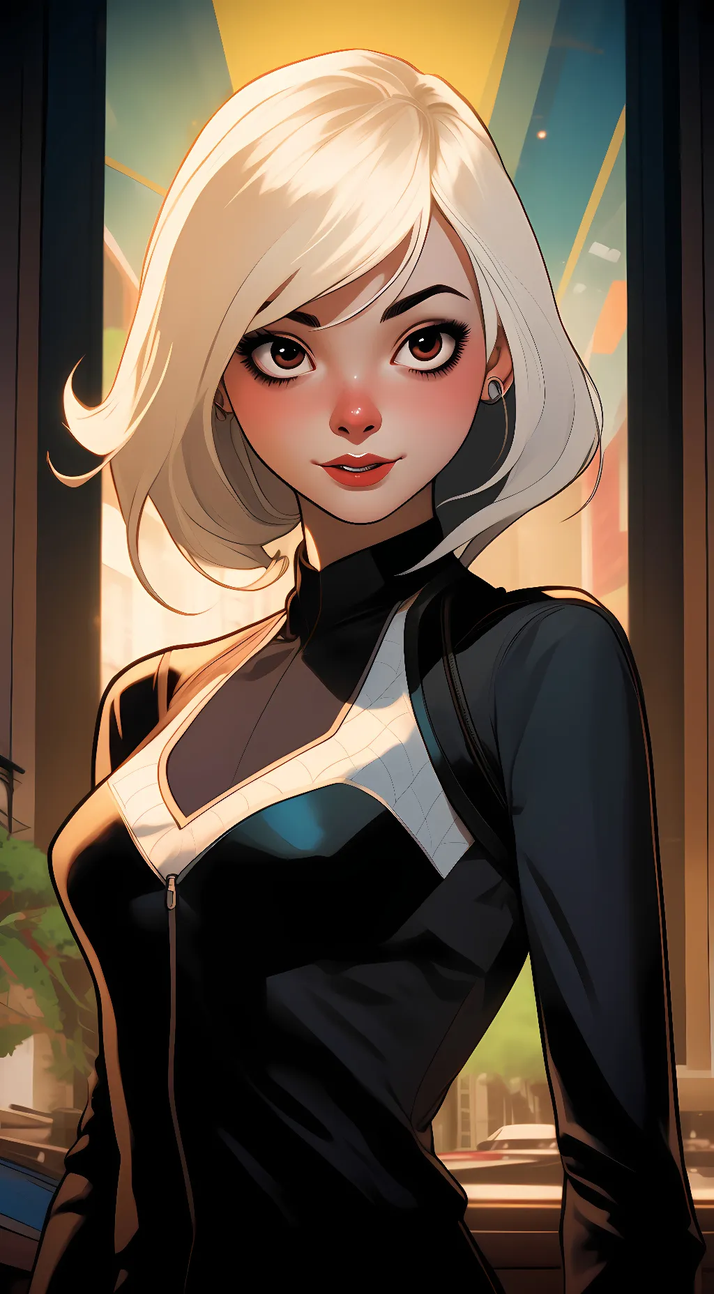 ai character: Gwen Stacy background