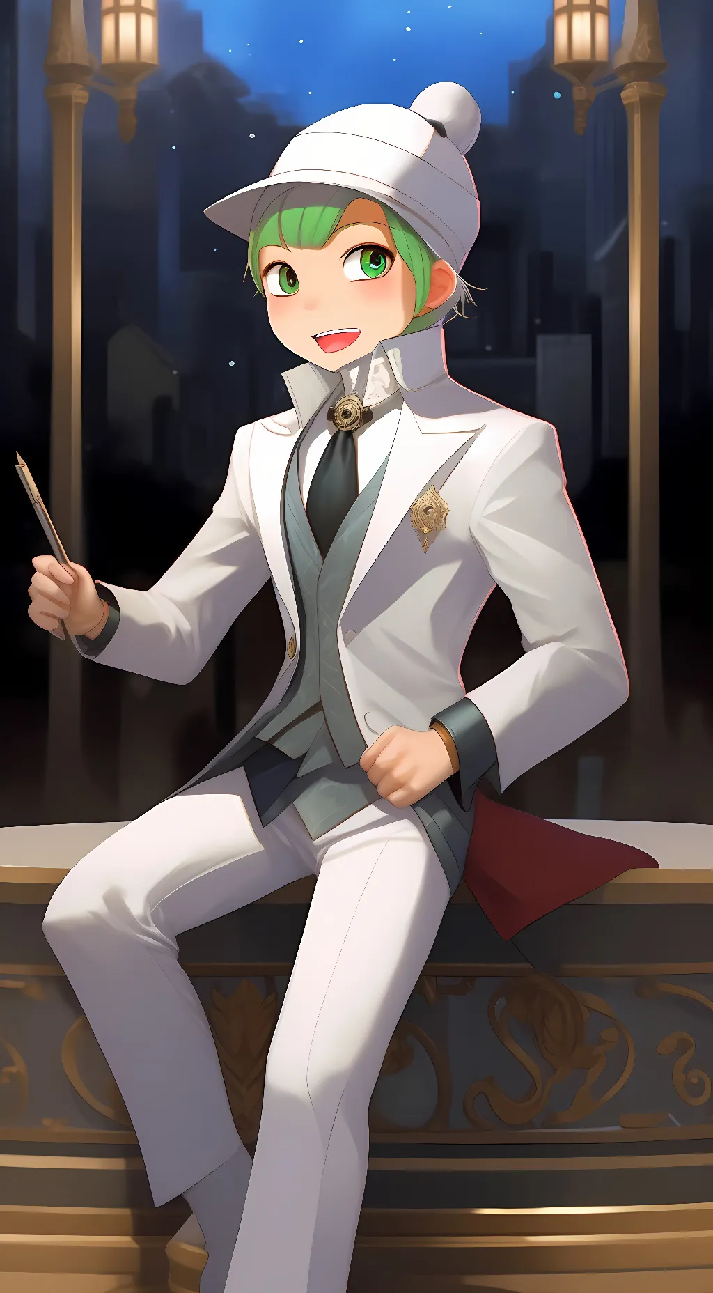 ai character: Michelangelo  background