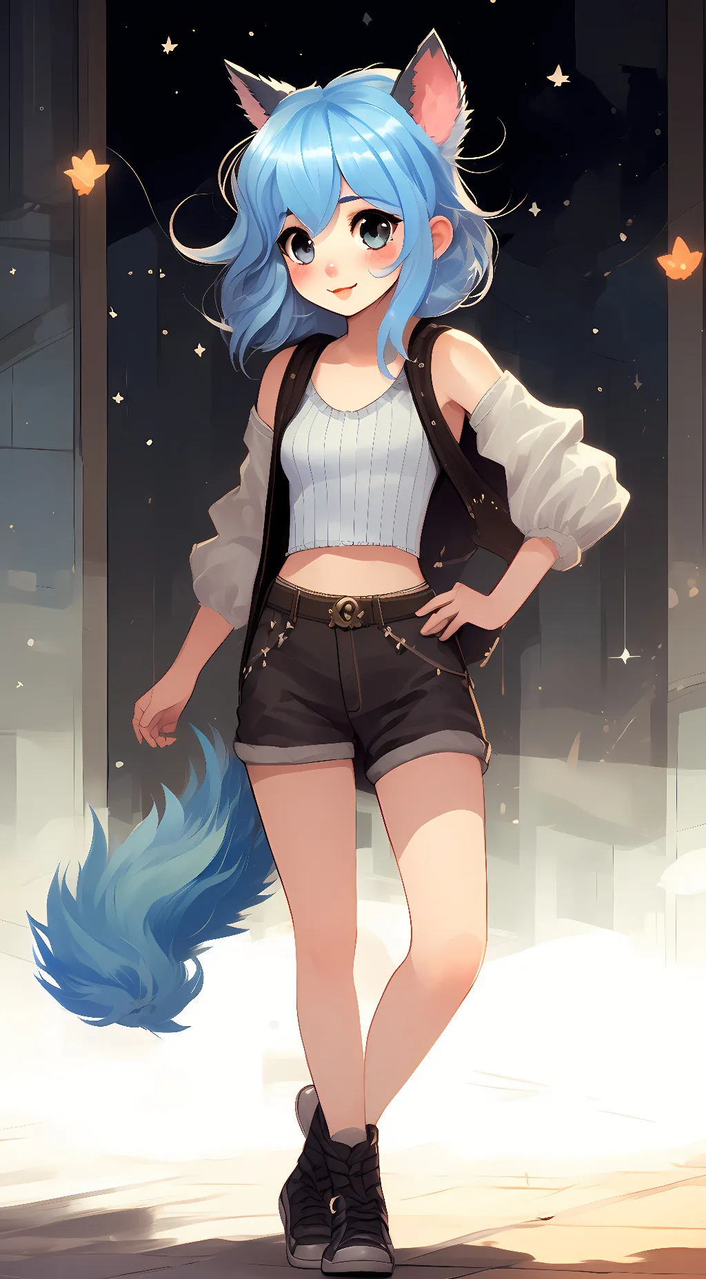 ai character: Bluey background