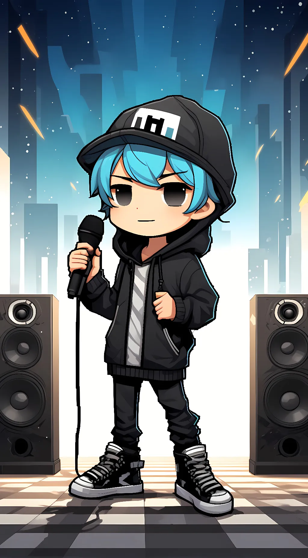 ai character: Boyfriend (fnf) background