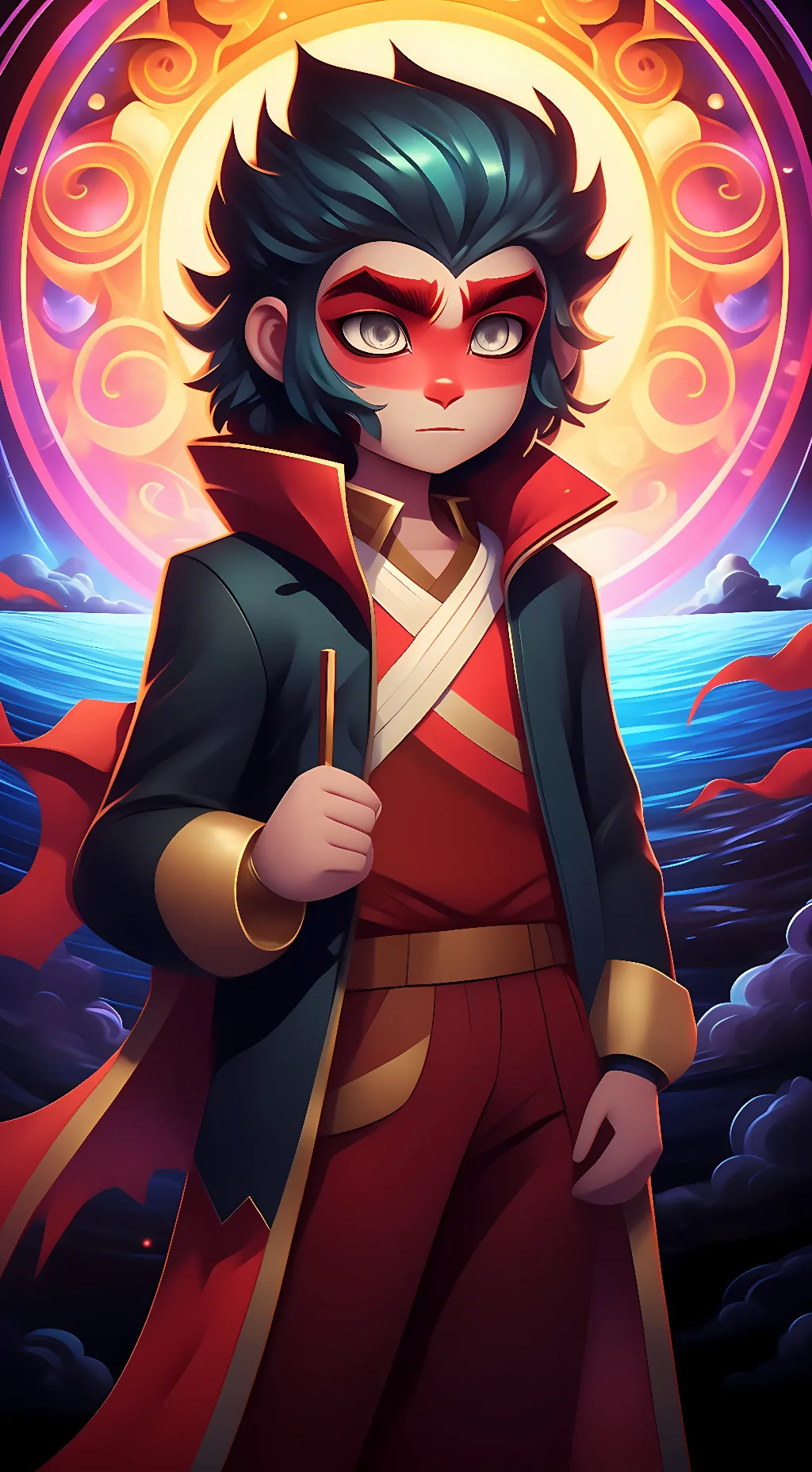 ai character: Macaque background