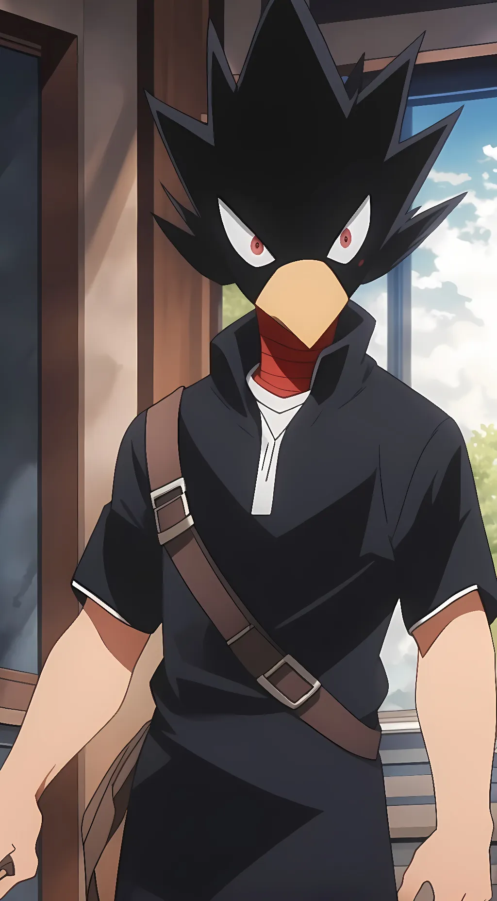 ai character: Fumikage Tokoyami  background
