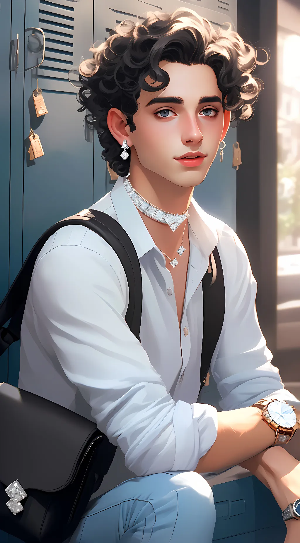 ai character: Louis Petite  background