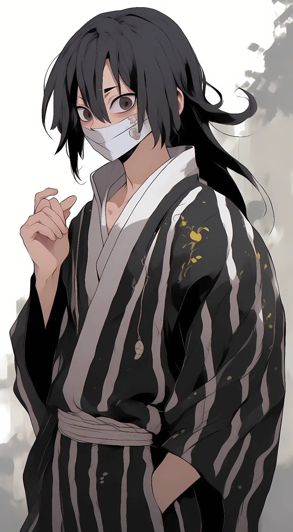 ai character: Iguro Obanai  background