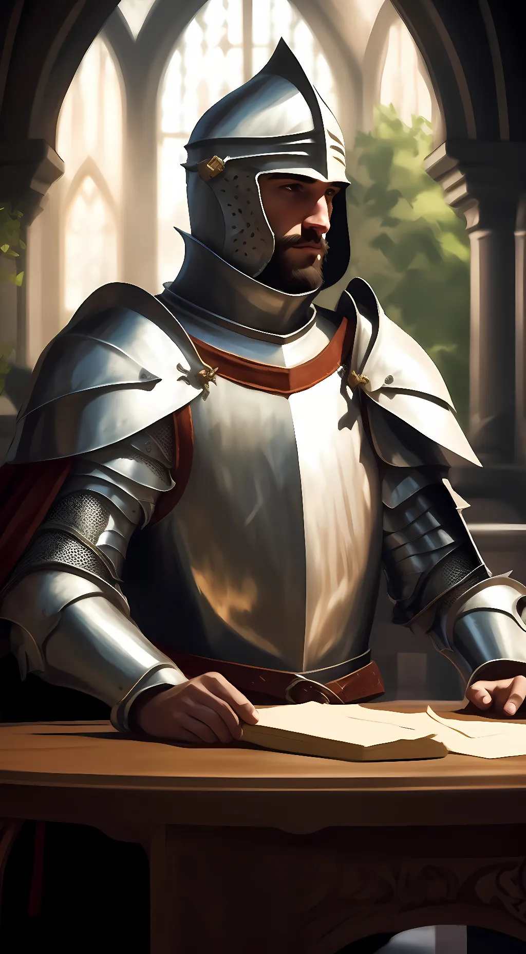 ai character: Sir Percival  background