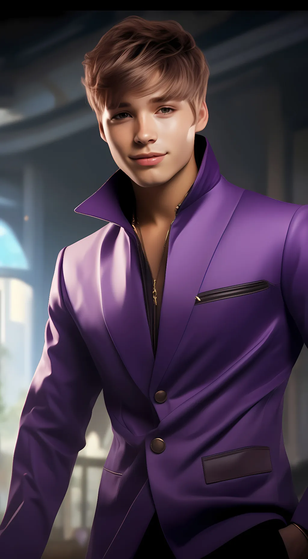 ai character: Justin background