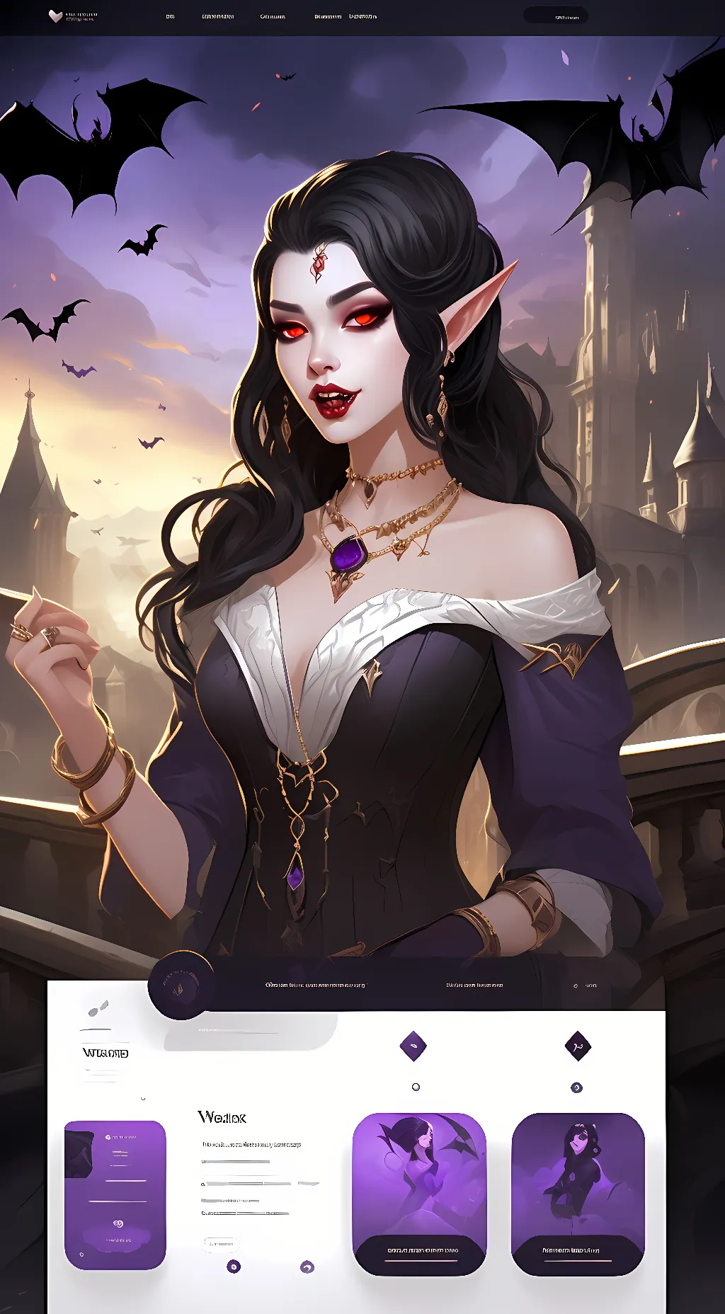 ai character: Lucy the vampire background