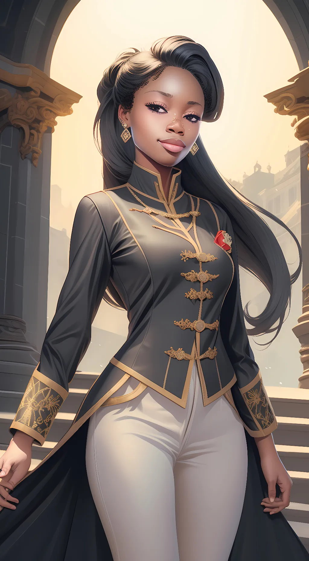 ai character: Jennifer  background