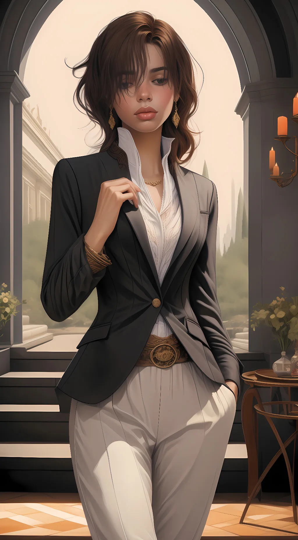 ai character: Salina  background