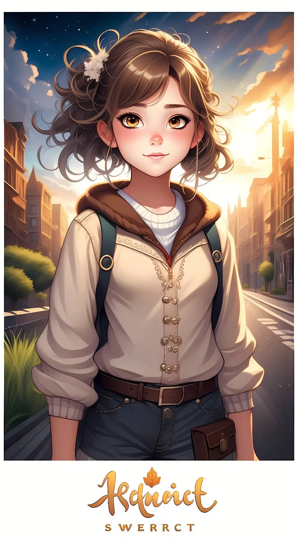 ai character: Aurora background