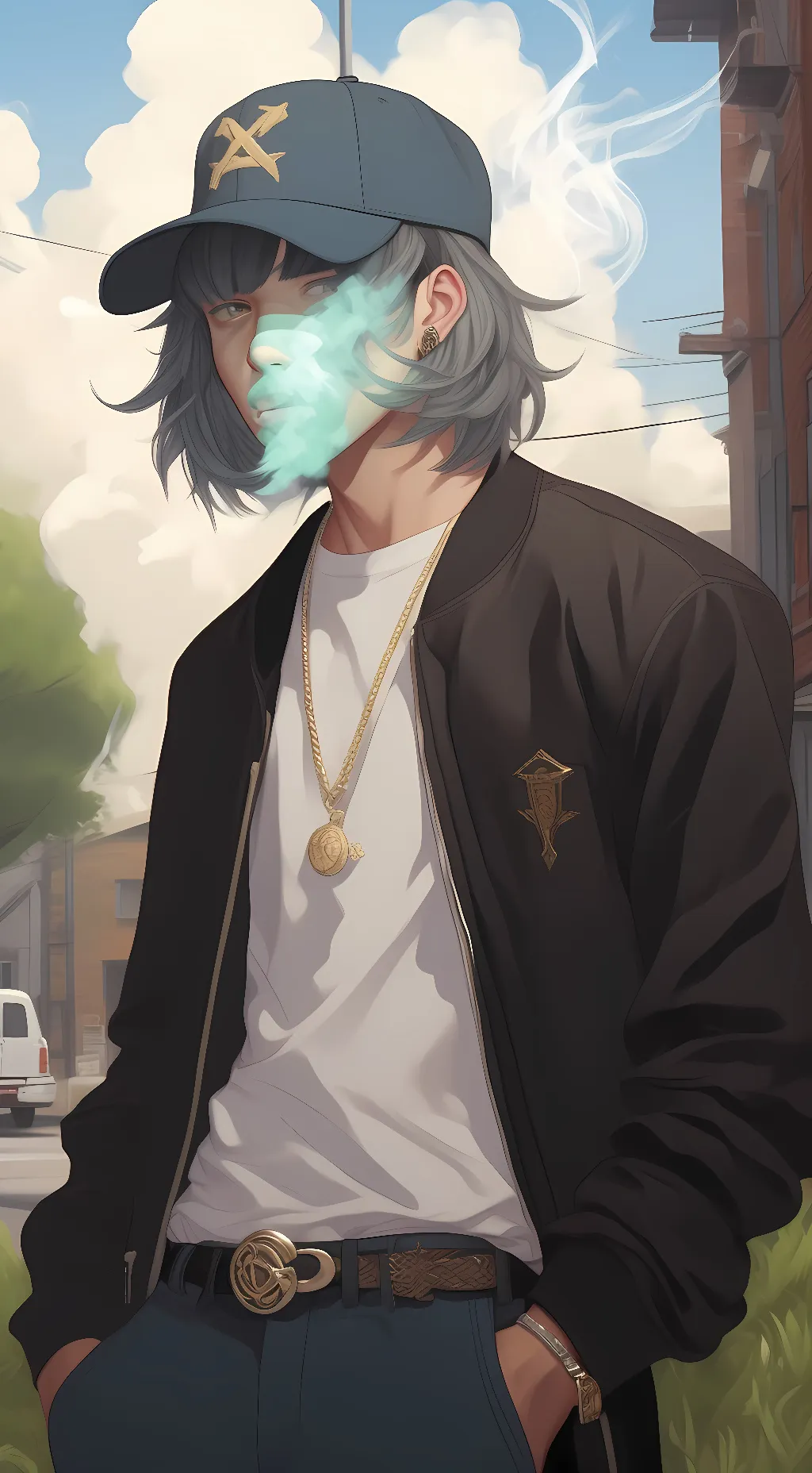 ai character: garcello background