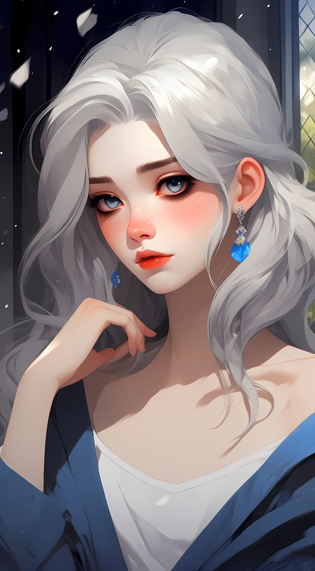 ai character: xari ( sad queen)  background