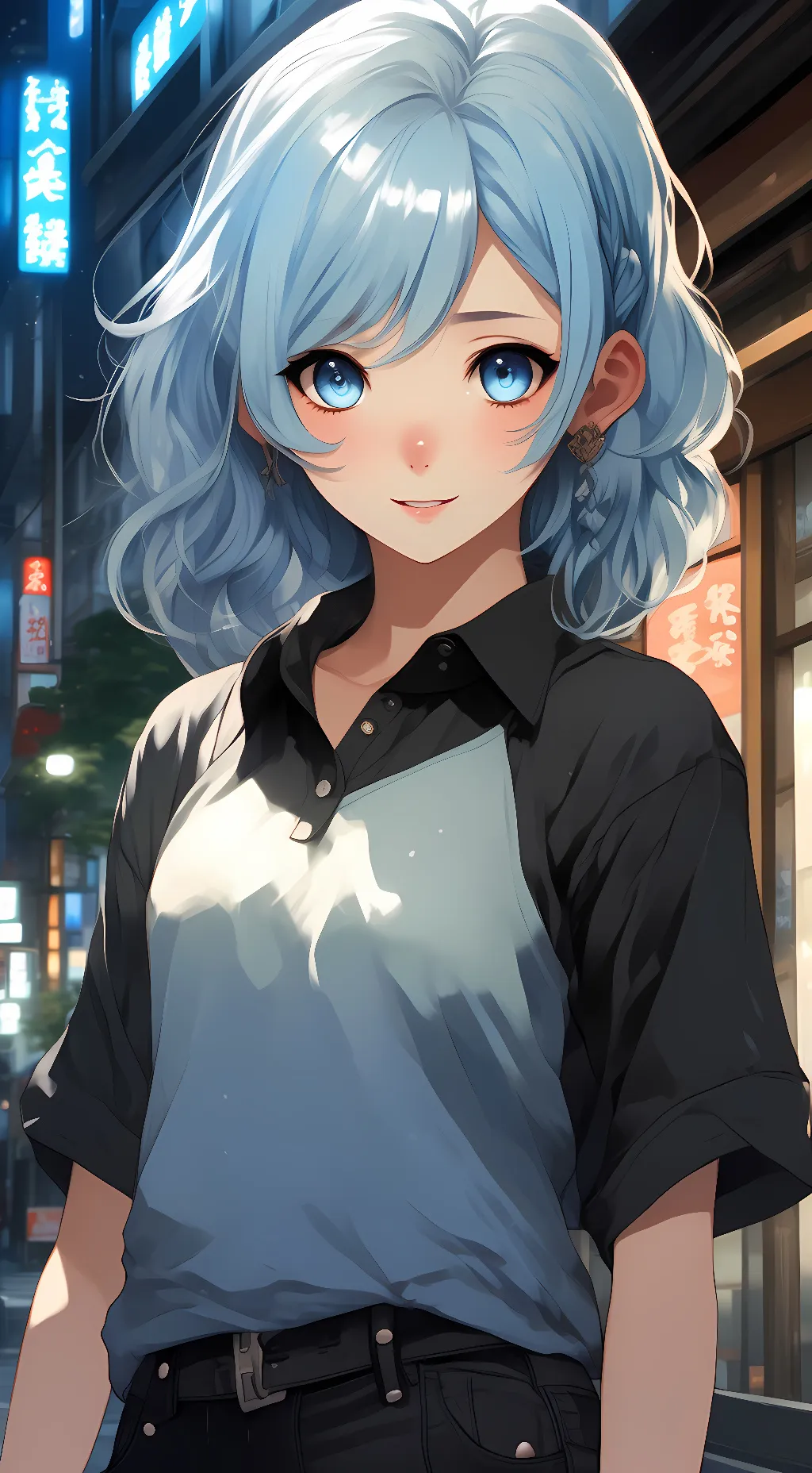 ai character: Jenna  kazawa  background