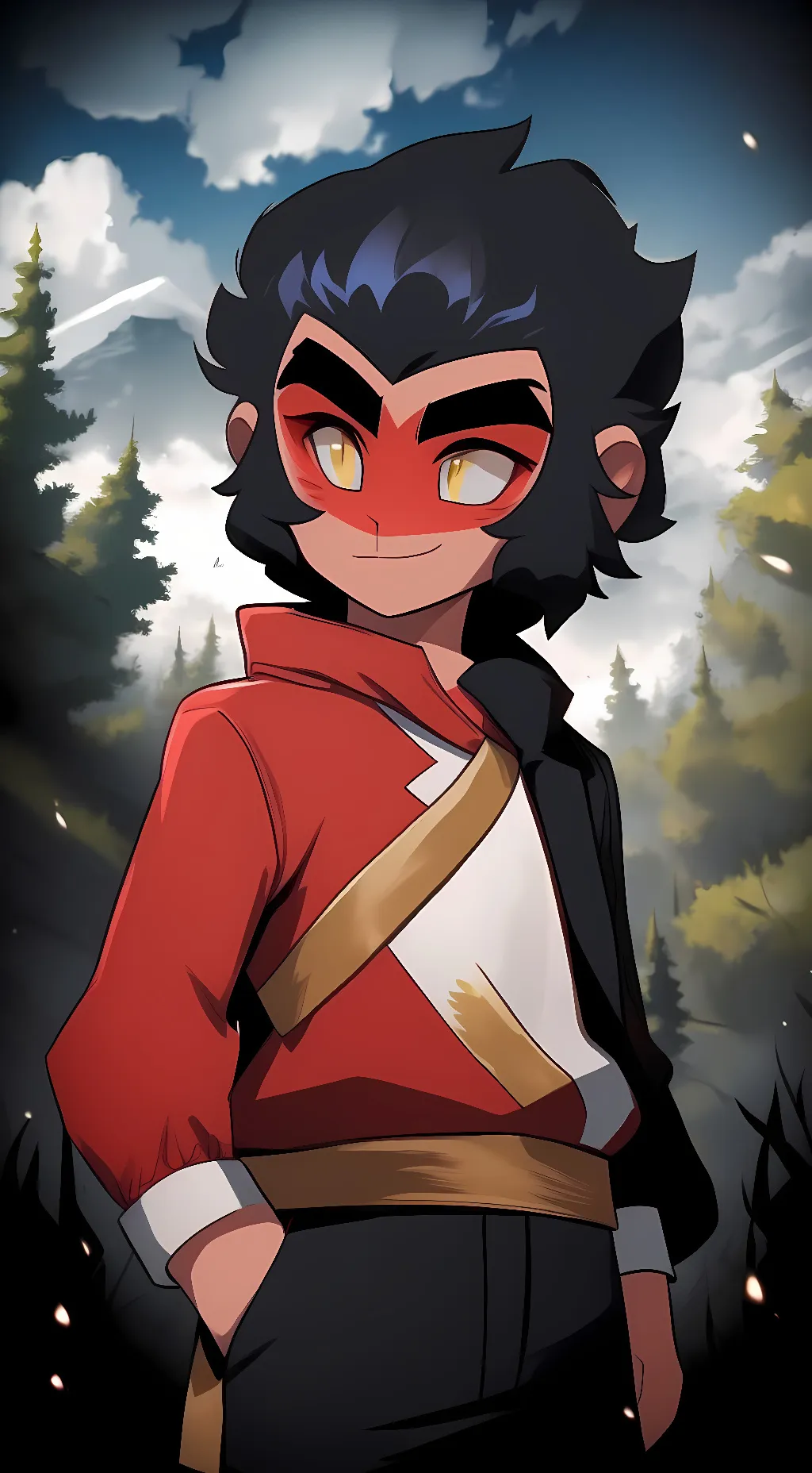 ai character: Macaque background