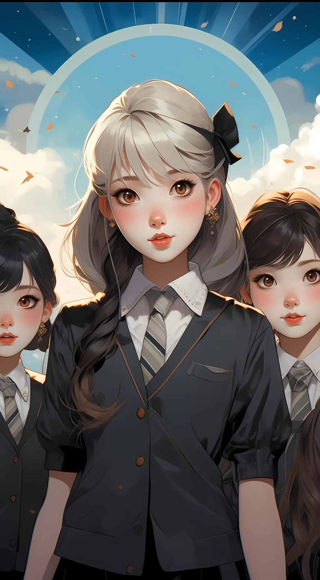 ai character: girls only school  background