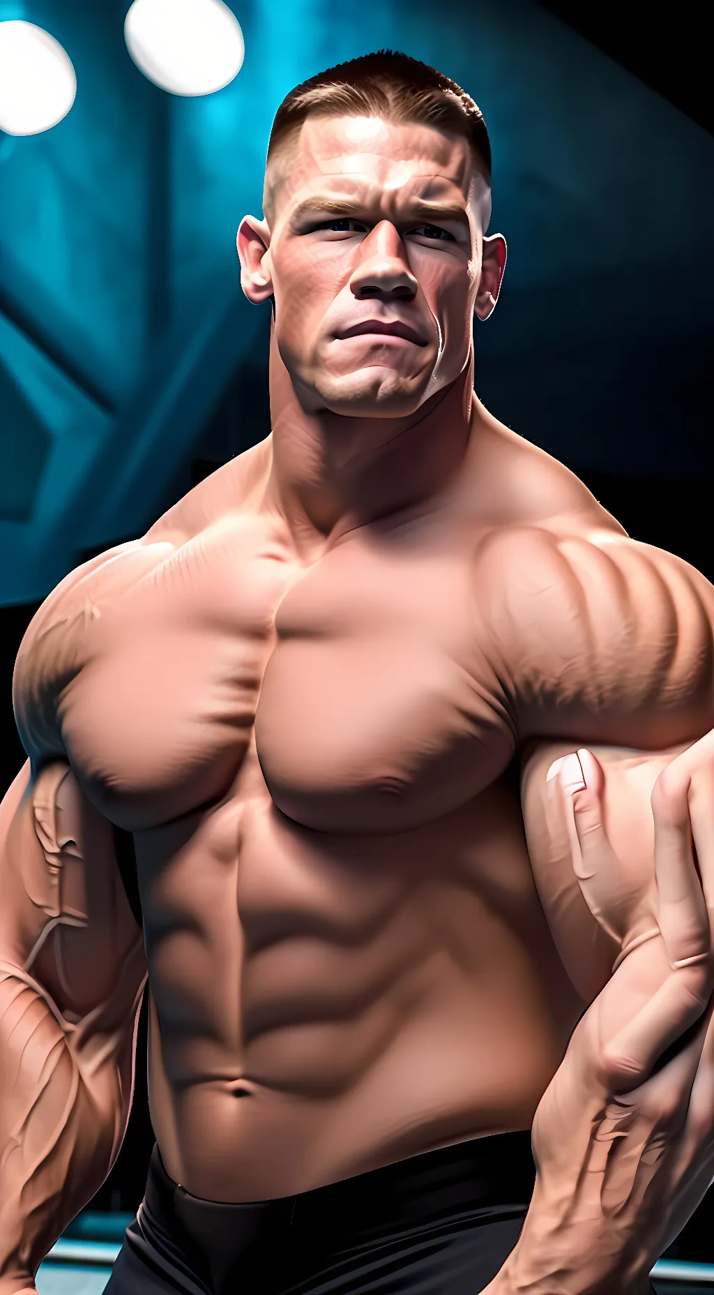 ai character: John cena  background